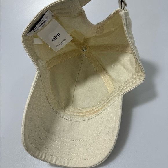 Off-White Off-White OW Logo Baseball Cap Hat White Lilac Size ONE SIZE - 8 Thumbnail