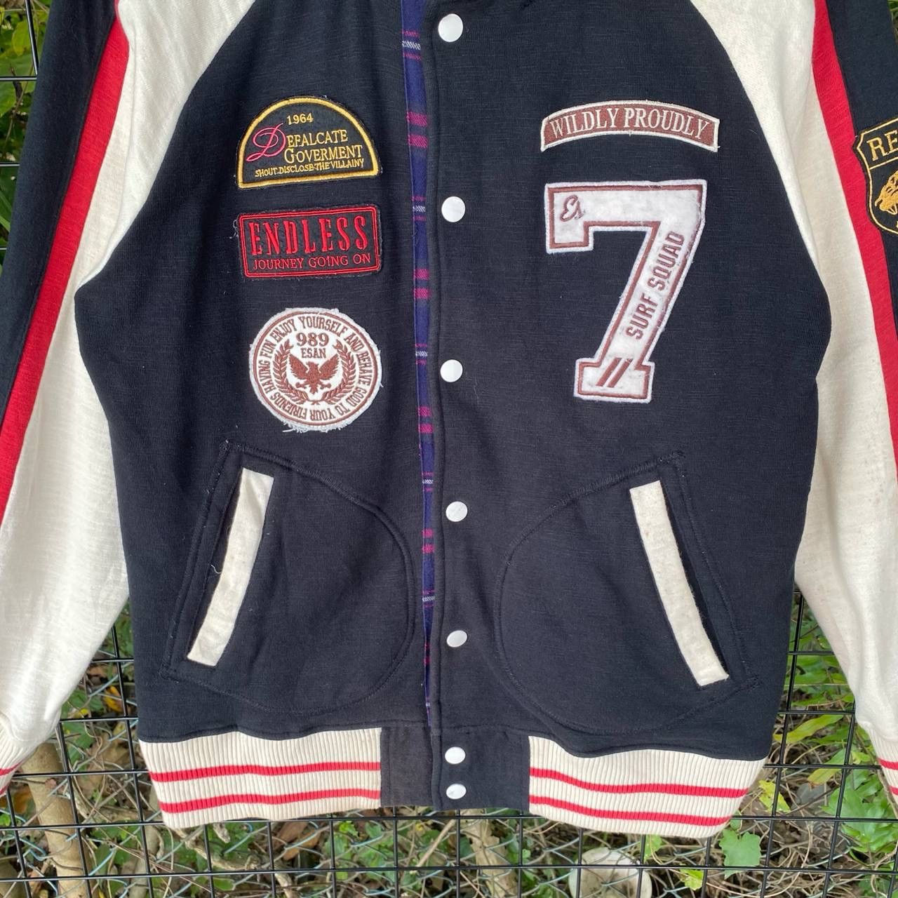Other Vtg Endless Summer Multi Patchwork Varsity Size US S / EU 44-46 / 1 - 4 Thumbnail