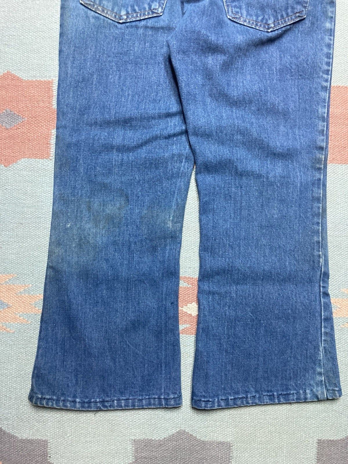 Levi's × Vintage 70s Levi's 646 0217 jeans bell bottom flare orange tab 32x24 Size US 32 / EU 48 - 2 Thumbnail