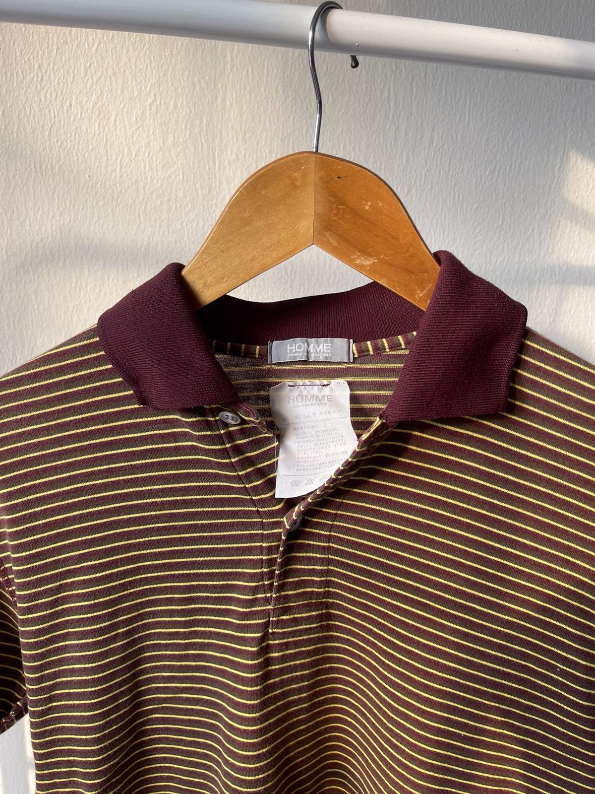 Comme des Garcons Homme × Comme des Garcons Homme Plus × Rei Kawakubo 80s Homme Comme Des Garcons Polo Tee Size US M / EU 48-50 / 2 - 4 Thumbnail