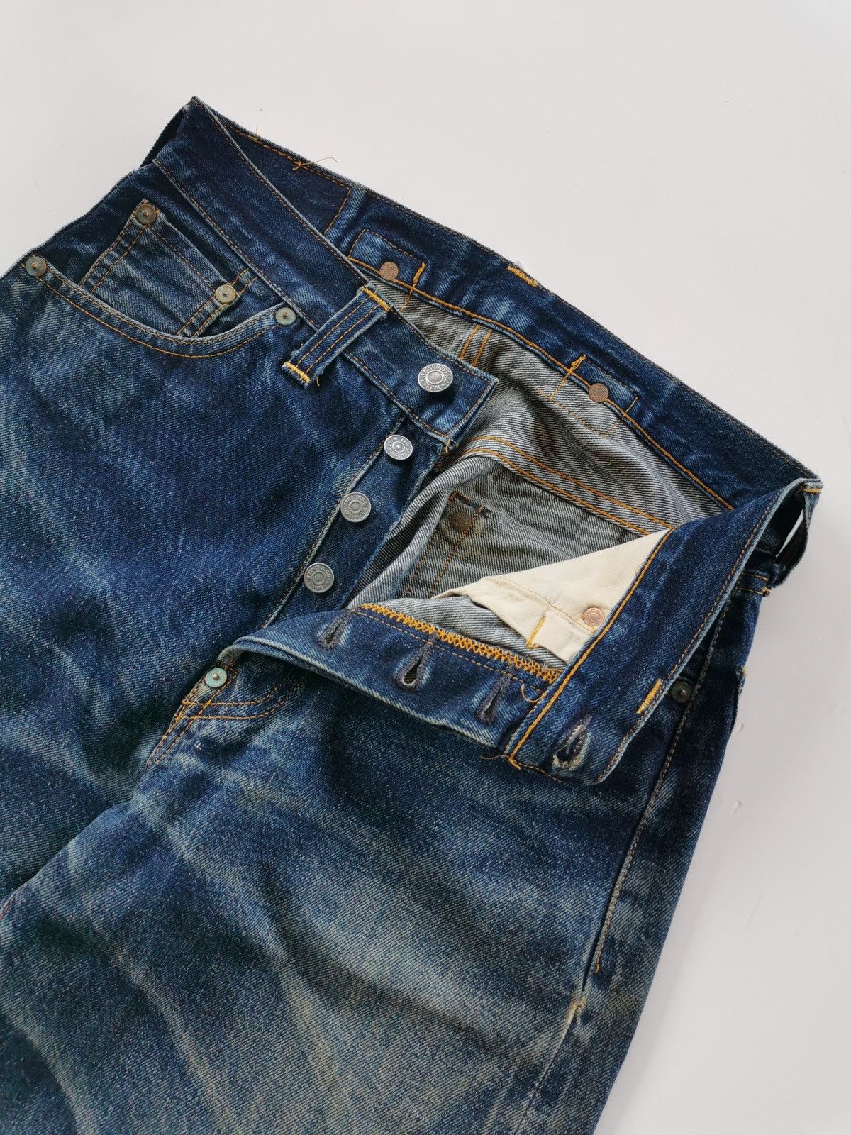LVC × Levi's × Vintage Levis 501 xxc Big E Buckleback Selvedge Denim Jeans Size US 28 / EU 44 - 10 Thumbnail