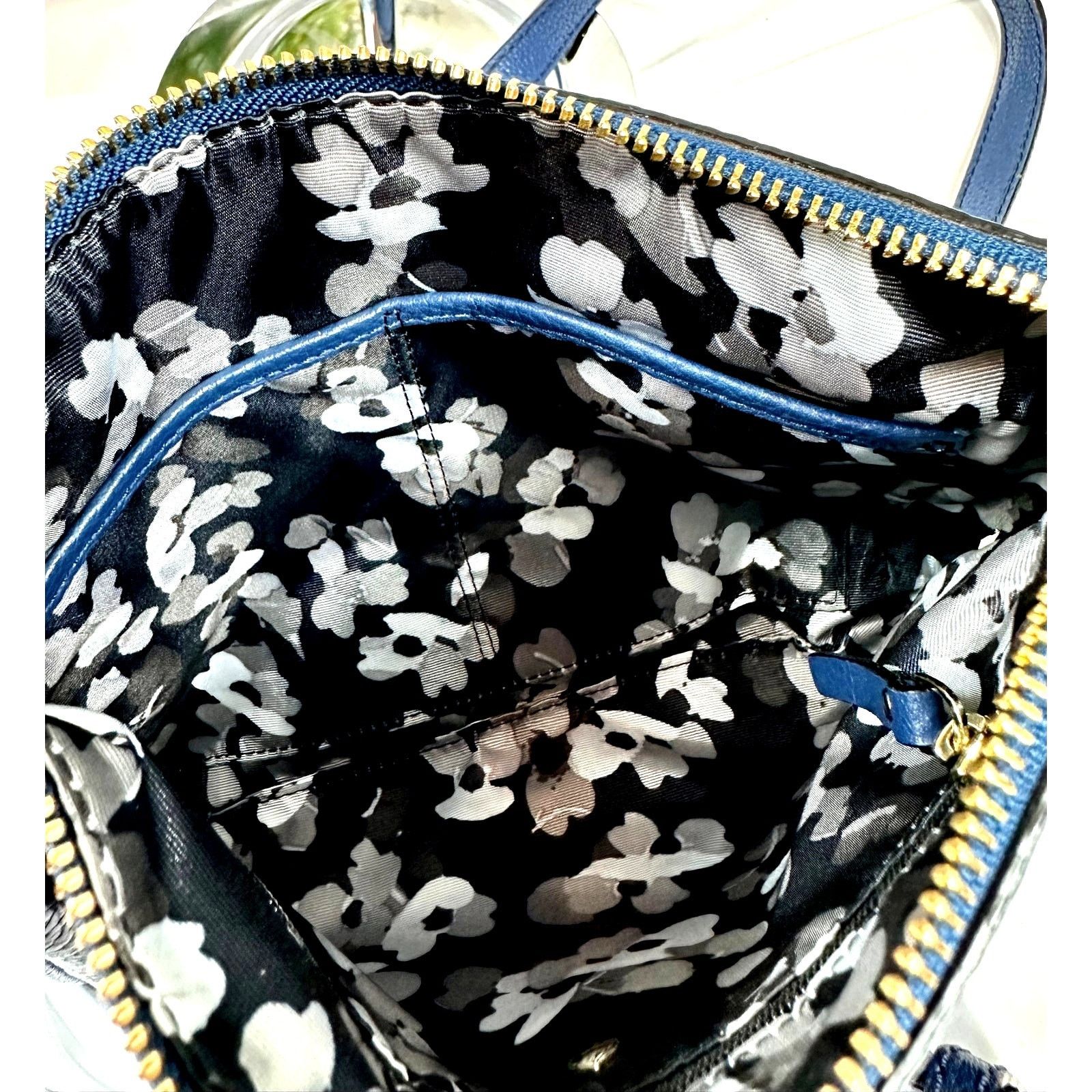 Kate Spade Kate Spade Pebbled Leather Top Zip Crossbody Sapphire Size ONE SIZE - 17 Thumbnail