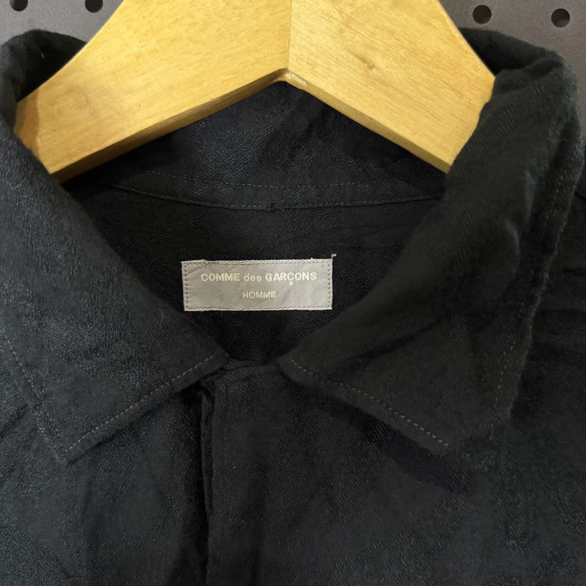 Comme des Garcons Homme COMME des GARCONS homme silk black pattern shirt Size US XXL / EU 58 / 5 - 4 Thumbnail