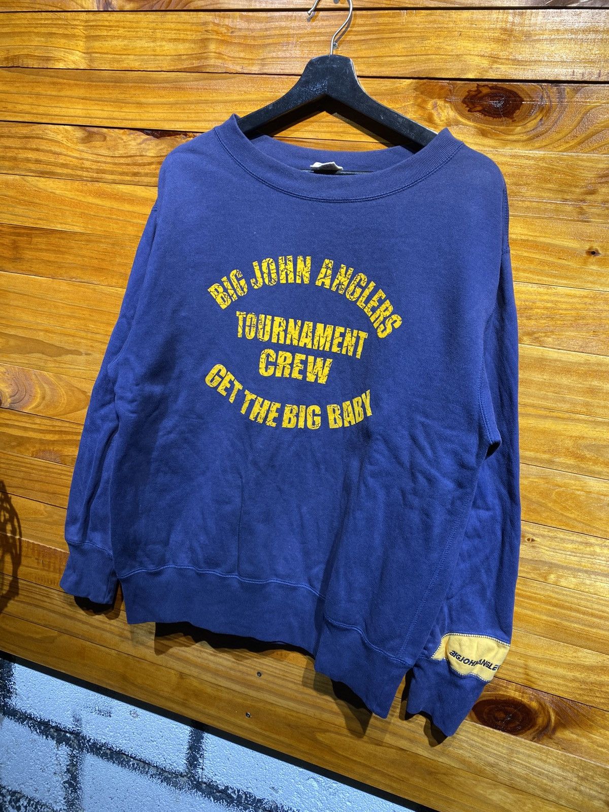 Big John Vintage 90s Big John Anglers Navy Crewneck Get the Big Baby Size US M / EU 48-50 / 2 - 4 Thumbnail