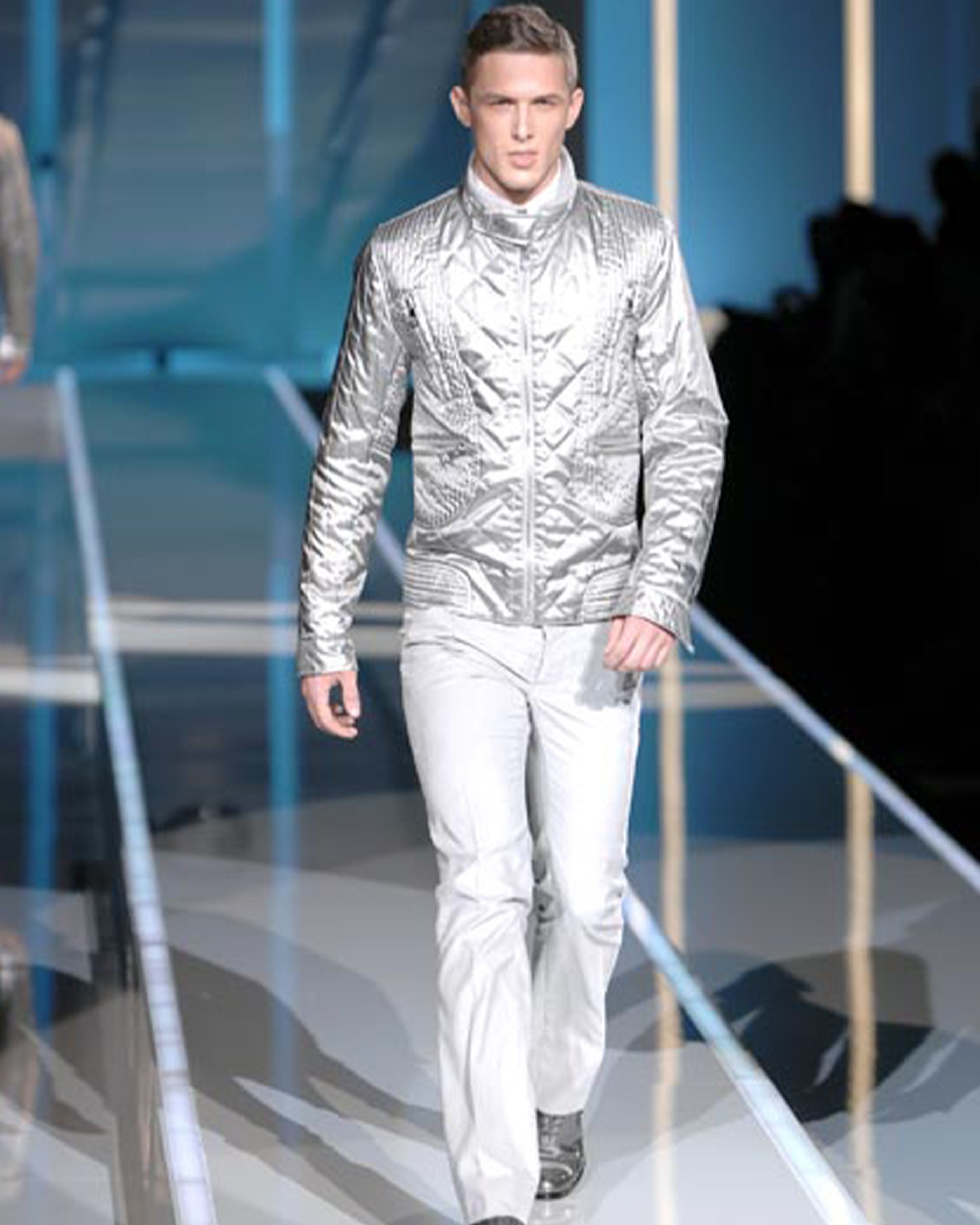 Dolce & Gabbana F/W 2007 Silver Astro Jacket Size US L / EU 52-54 / 3 - 2 Thumbnail