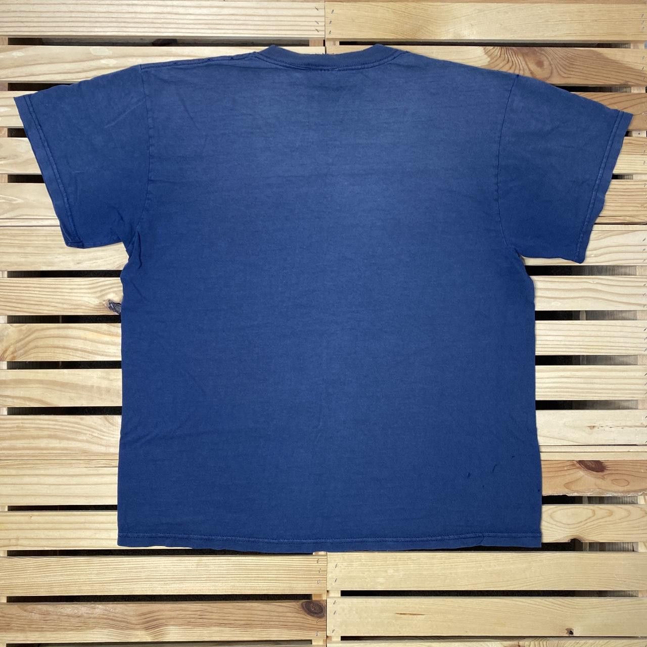 Nike Vintage Nike Faded Navy Blue Embroidered Tee Size Large Size US L / EU 52-54 / 3 - 2 Thumbnail