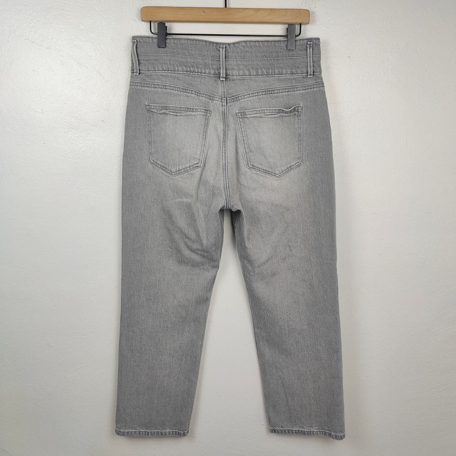 Ann Taylor Ann Taylor The Straight Crop Jeans Womens 8 Gray Wash Size 30" / US 8 / IT 44 - 5 Thumbnail