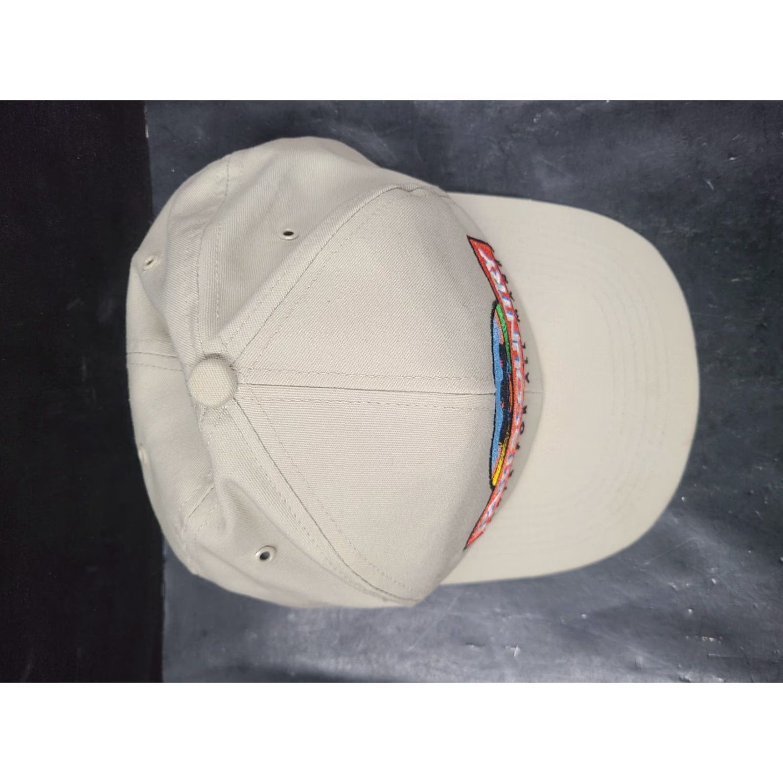 John Deere VINTAGE John Deere K-Products Snapback Baseball Cap Hat Beige Cotton Canvas Adjustable Mens HKP Country Theme ?> Size ONE SIZE - 4 Thumbnail