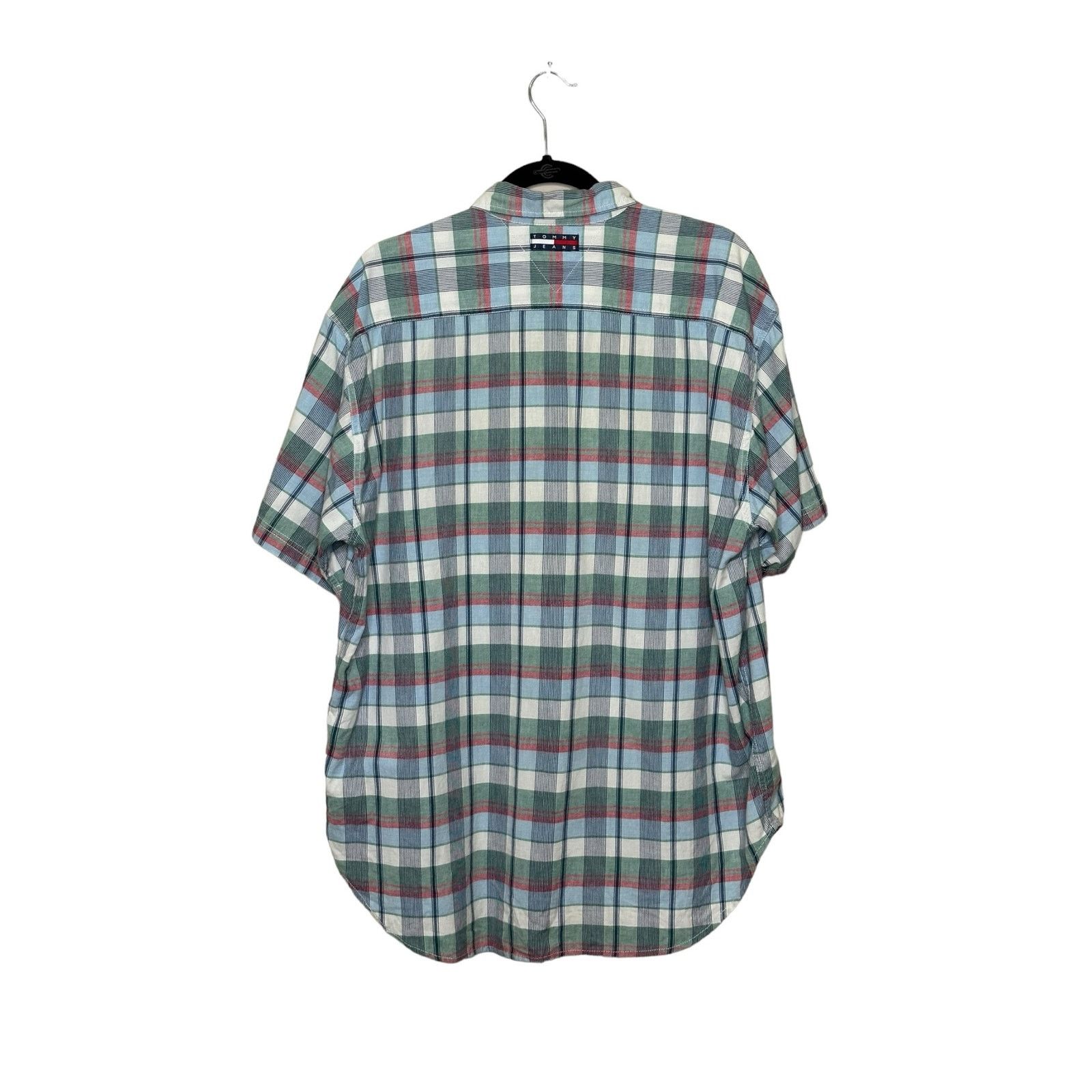 Tommy Hilfiger Tommy Hilfiger plaid short sleeves button men shirts size L Size US L / EU 52-54 / 3 - 5 Thumbnail
