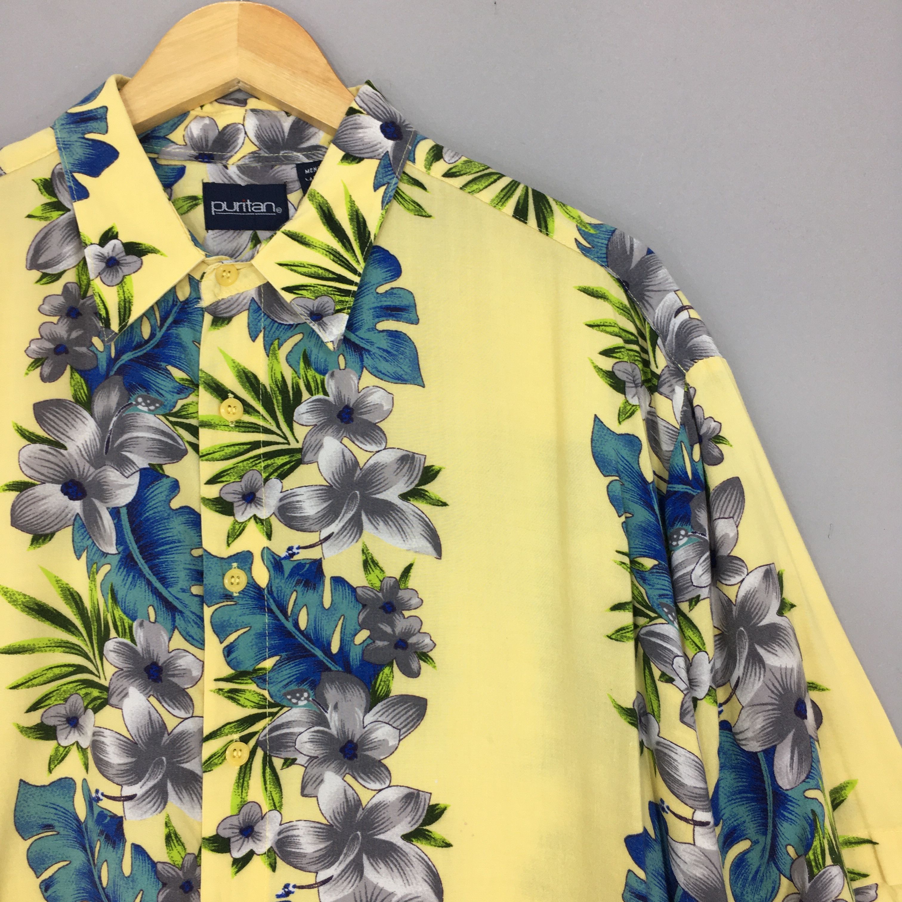 Puritan Vintage Puritan Aloha Hawaiian Rayon Shirt Large Size US L / EU 52-54 / 3 - 2 Thumbnail