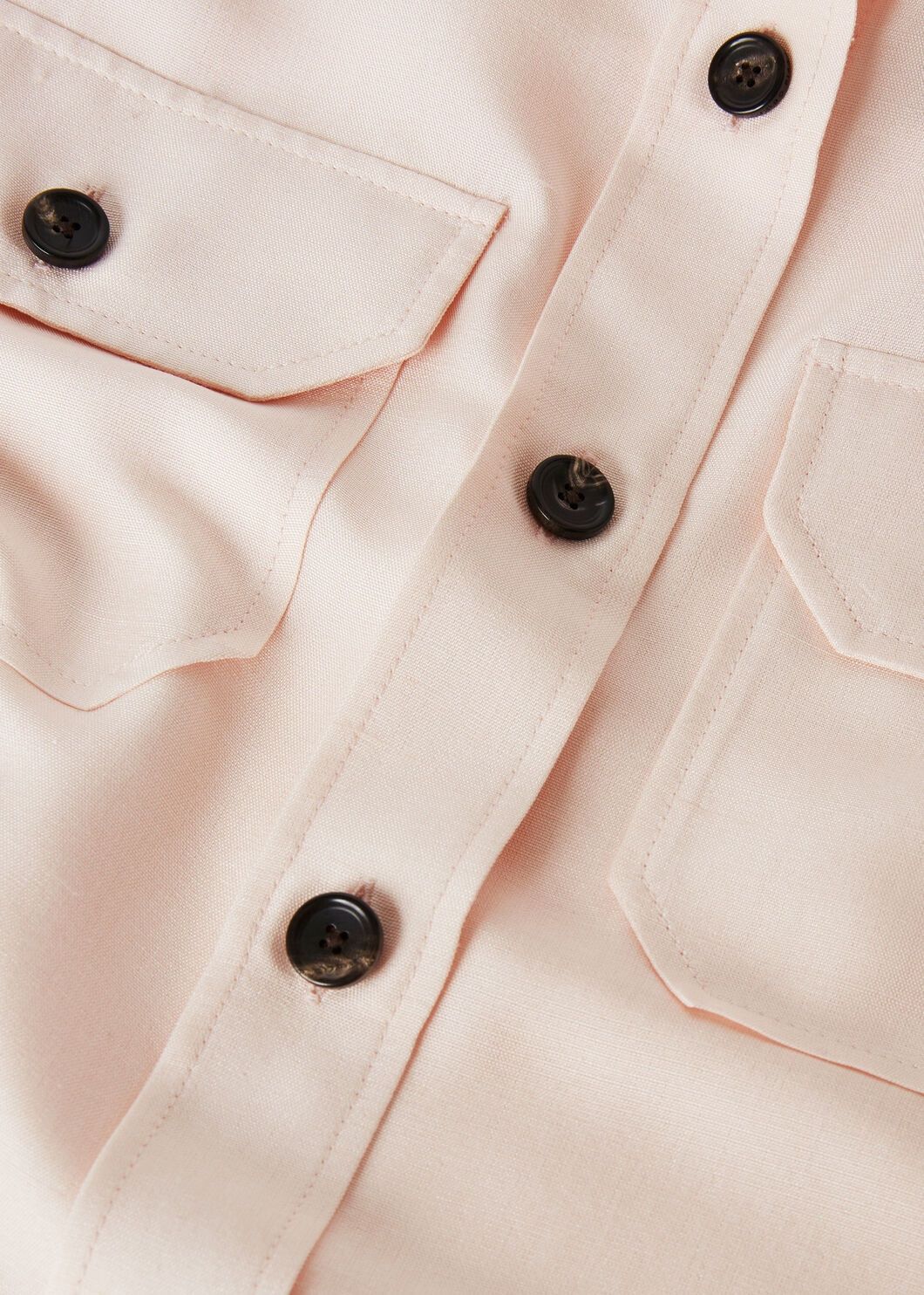 Loro Piana o1srvl11e0825 FAO8186 Annalisa Shirt in Light Pink Size M / US 6-8 / IT 42-44 - 7 Thumbnail