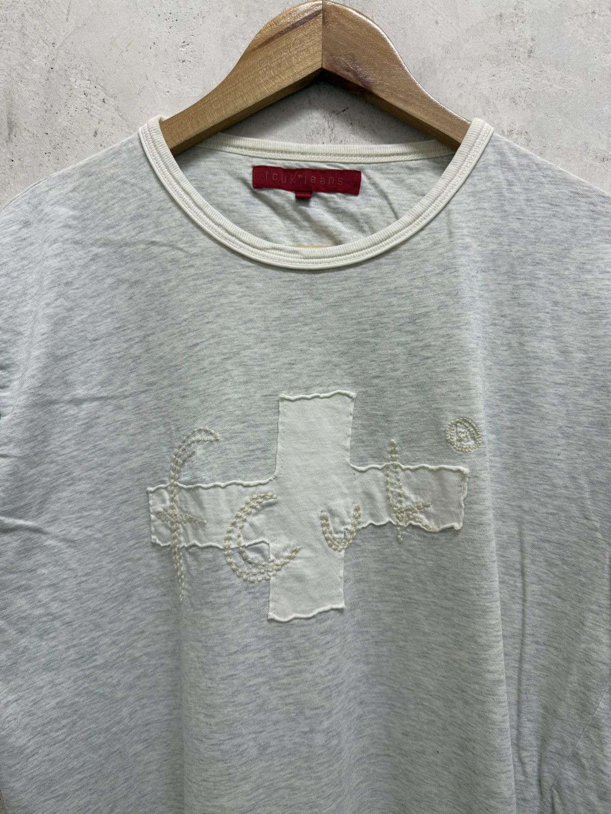 FCUK 2000s FCUK Jeans Big Cross ifsixwasnine lgb T-Shirt Size US S / EU 44-46 / 1 - 2 Thumbnail