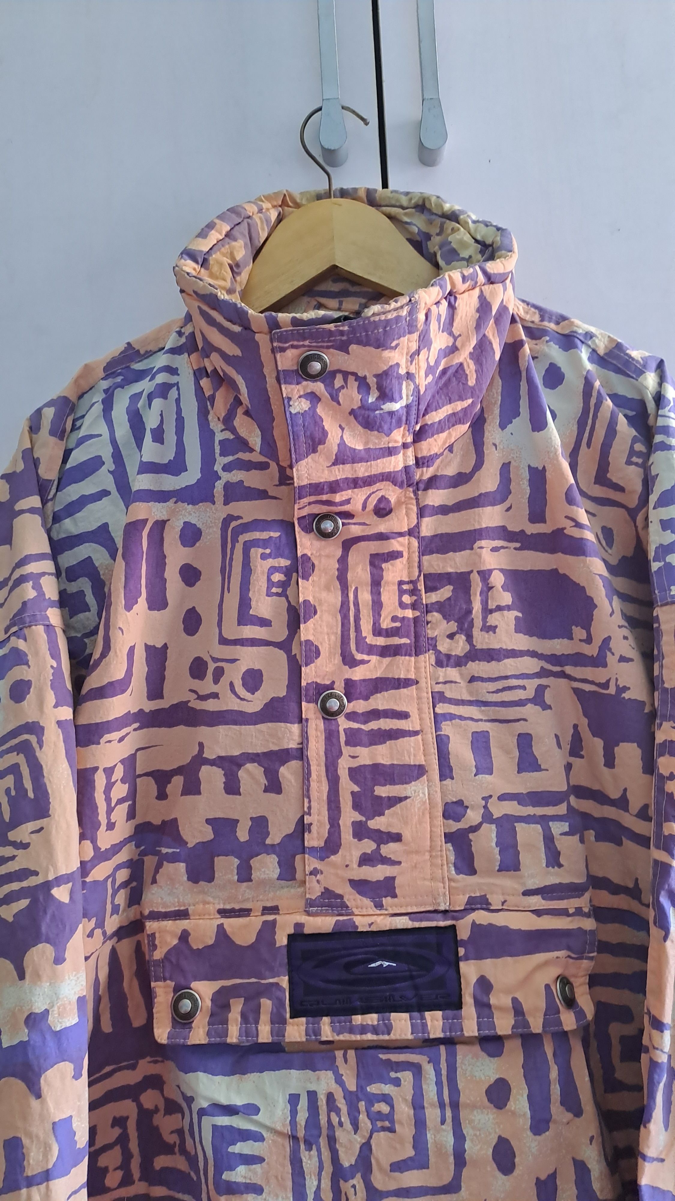 Quiksilver Rare Vintage Anorak Jacket Quiksilver Size US L / EU 52-54 / 3 - 3 Thumbnail