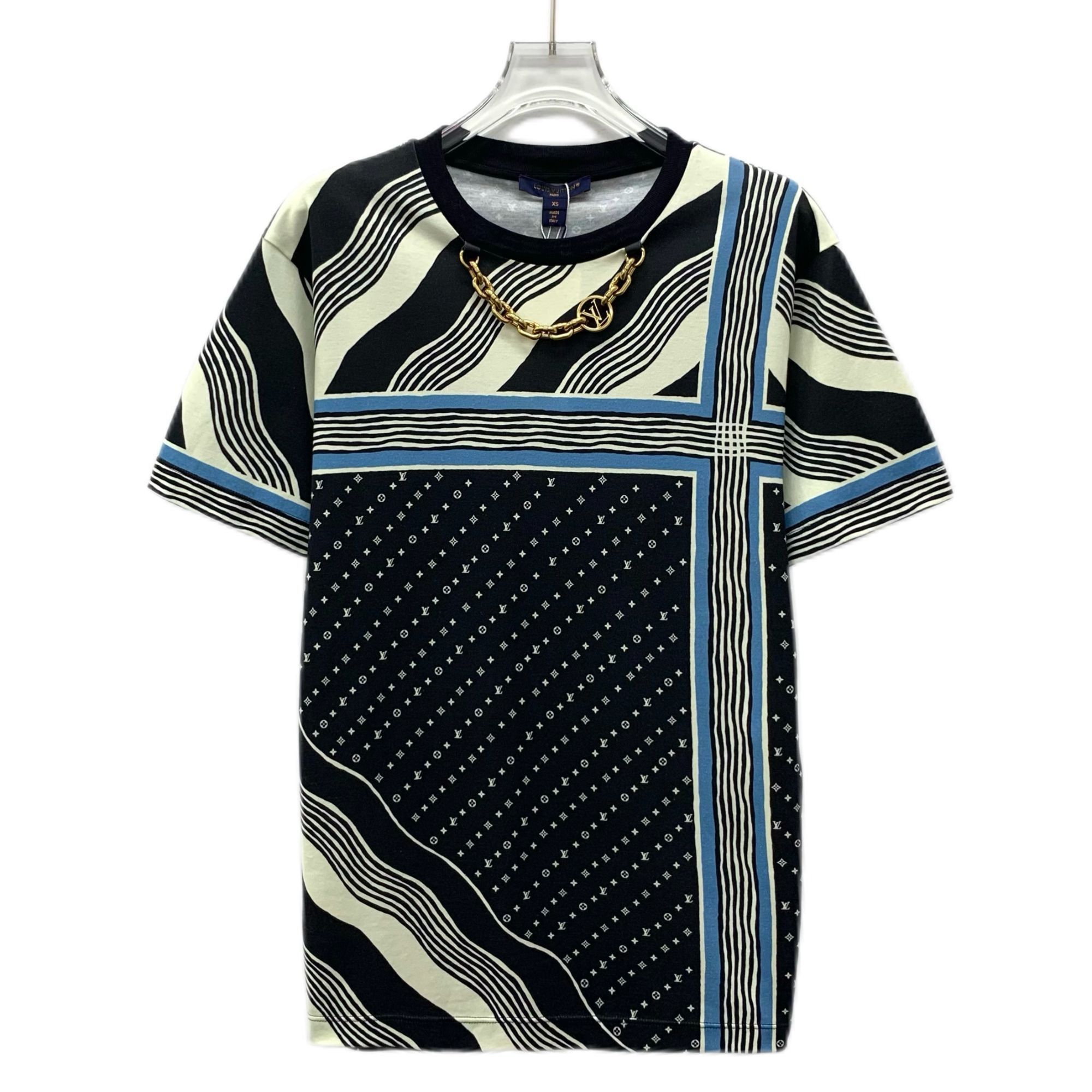 Louis Vuitton Louis Vuitton Multicolored Logo Striped Cotton Round-Neck Sh Size XS / US 0-2 / IT 36-38 - 1 Thumbnail