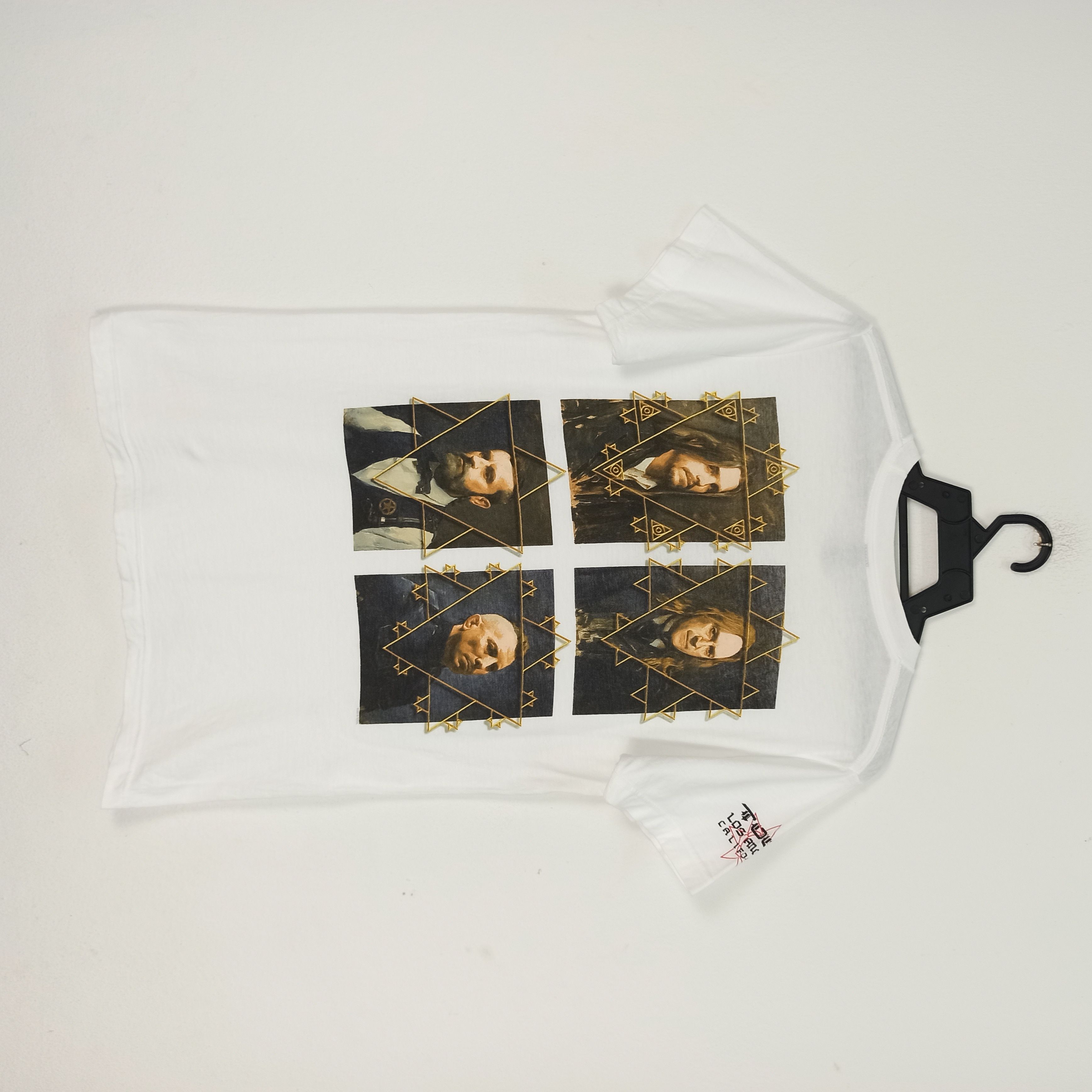 image of Rock Band x Rock Tees Steals Tool Band Los Angelas California Promo Tshirt in White (Size Small)