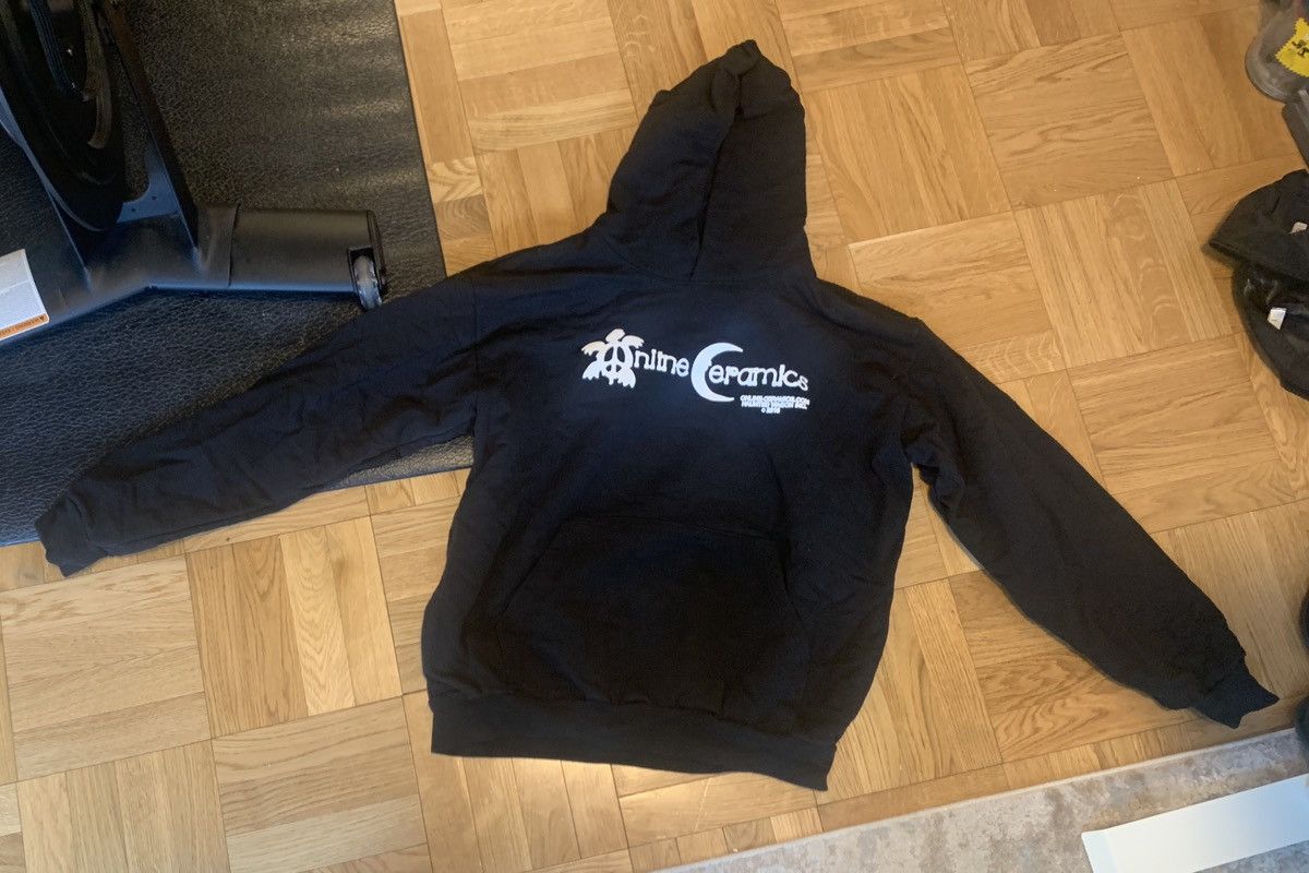 Image of Online Ceramics Winter 2019 Collection Logo Hoodie in Black, Men's (Size XL)