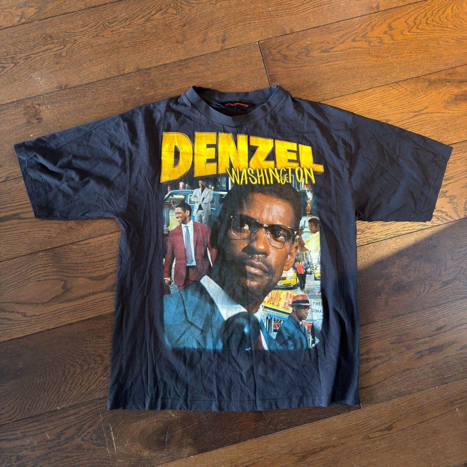 Marino Morwood Marino Morwood Denzel Washington Graphic Tee Size US XL / EU 56 / 4 - 1 Thumbnail