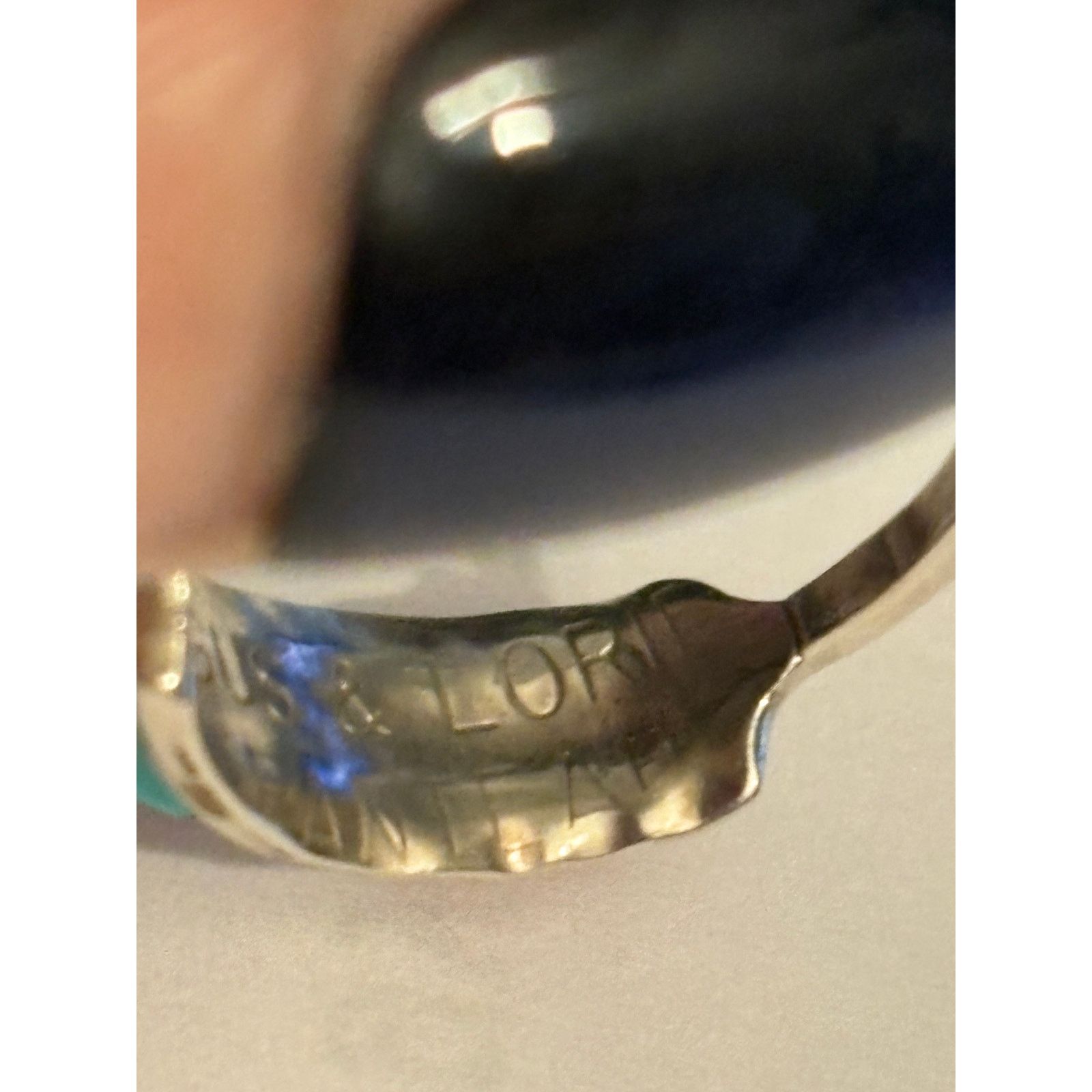 Other VTG Zuni Signed Gus & Lorie Panteah Sterling Ring Sz 5.25" Size ONE SIZE - 5 Thumbnail