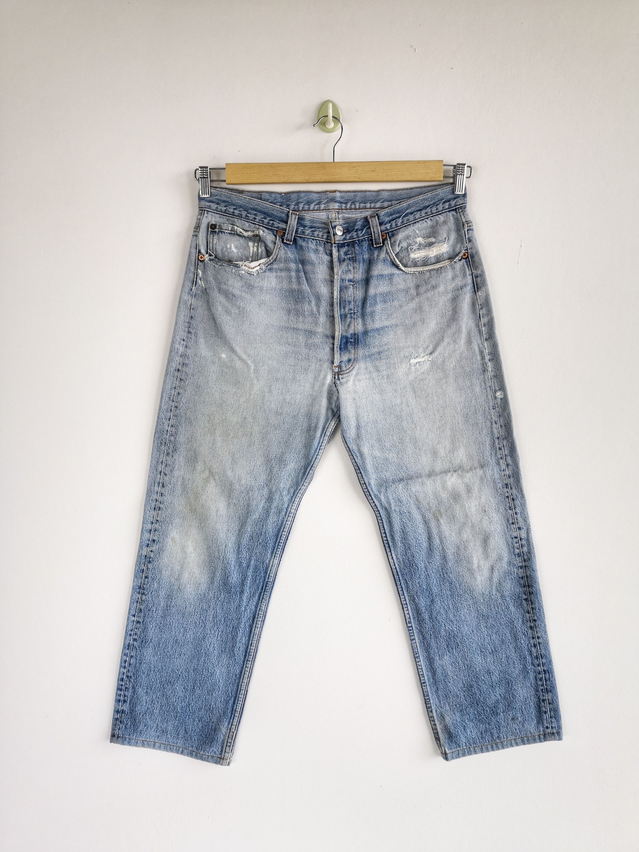 Levi's Vintage Levis 501 Distressed Jeans Levi's Faded Rusty Denim Size US 34 / EU 50 - 1 Thumbnail
