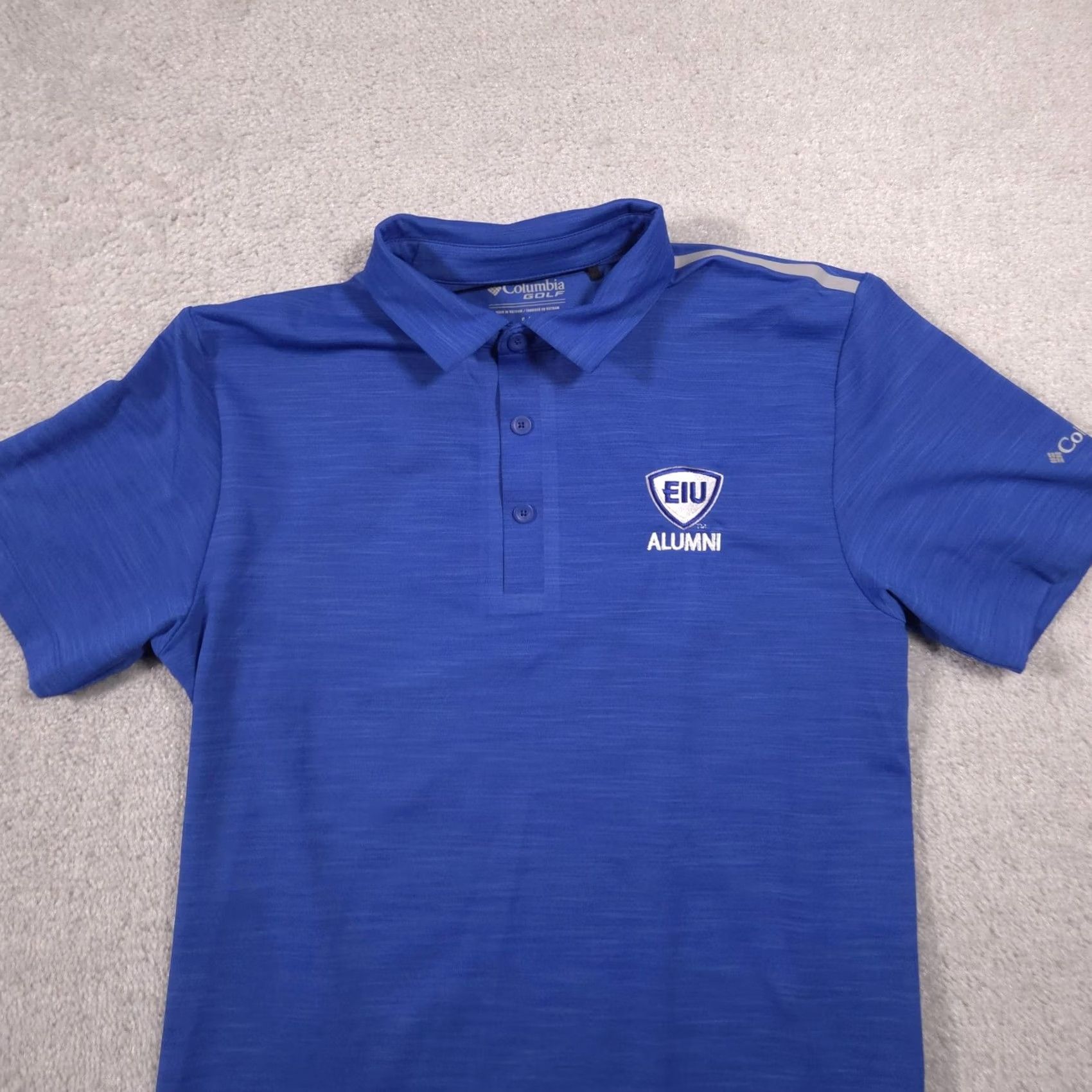 Vintage Columbia Polo Shirt Mens S Blue Omni-Wick Golf EIU Alumni Embroidered Logo Shirt Bryn Women? Size US S / EU 44-46 / 1 - 4 Thumbnail