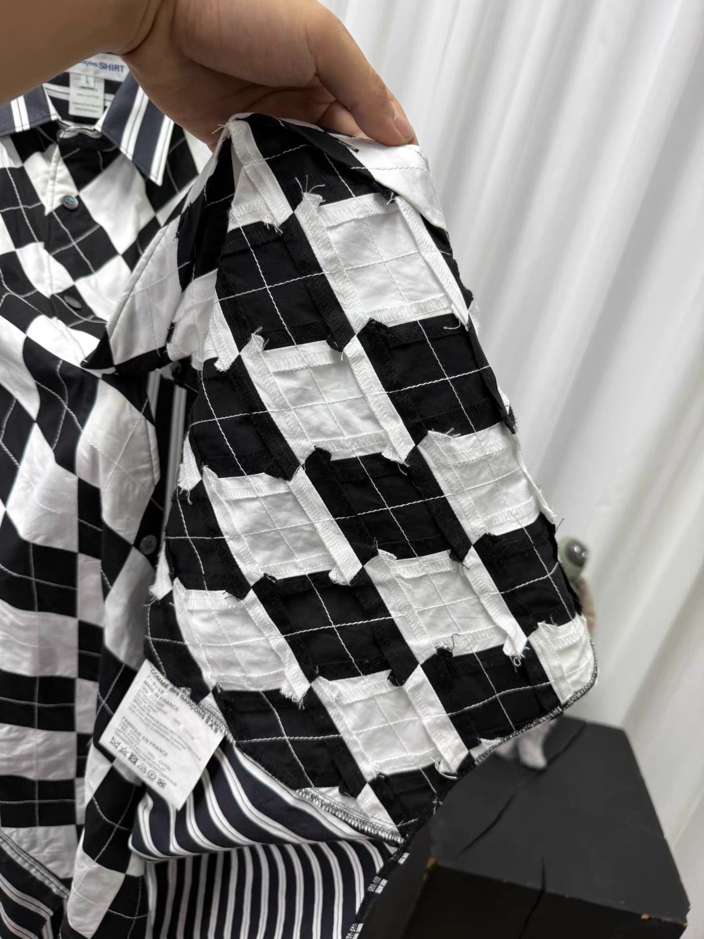 Comme des Garcons Comme des Garçons Patchwork Plaid Button-Up K20 Size US L / EU 52-54 / 3 - 7 Thumbnail