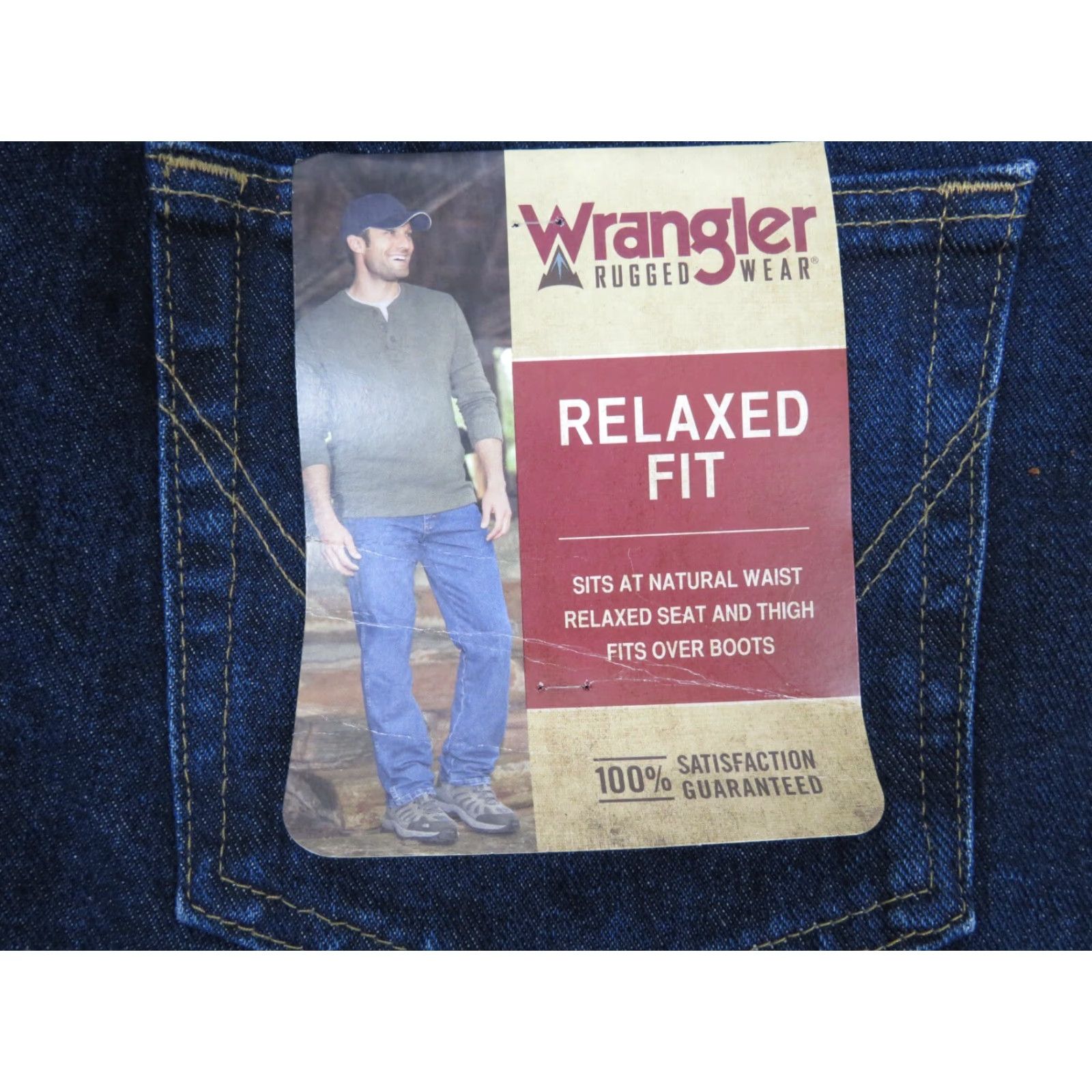 Wrangler NOS With tags Wrangler Relaxed Fit Ranch farm jeans 40X32 dark blue Size US 40 / EU 56 - 2 Thumbnail