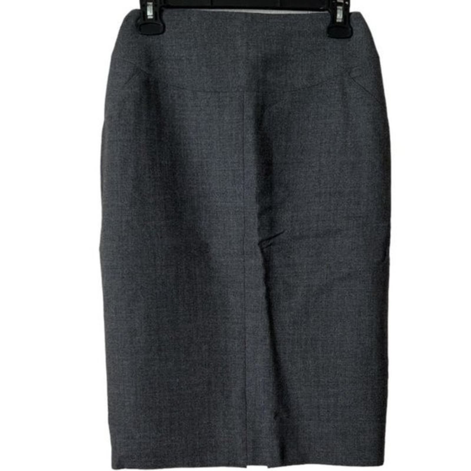 image of Chanel Grey Vintage Knee-Length Skirt, M/us8/fr40, Women's (Size 30)