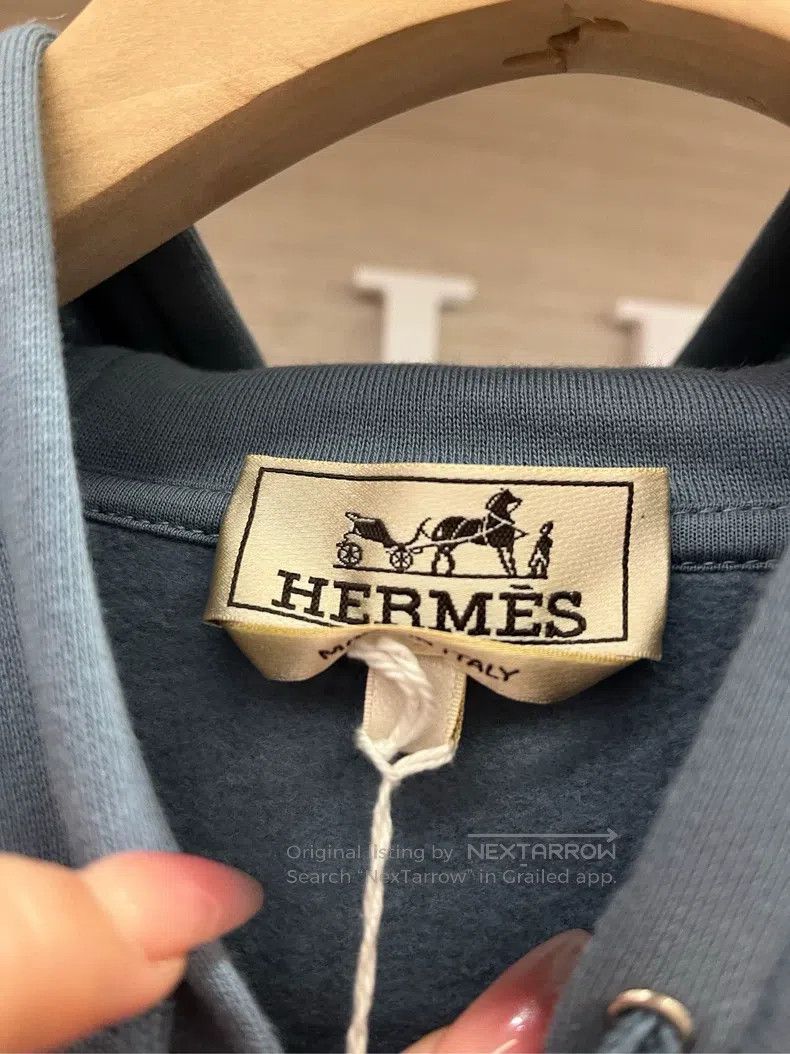 Hermes Hermes Solid Color Striped Decoration Drawstring Casual Zi Size US L / EU 52-54 / 3 - 4 Thumbnail