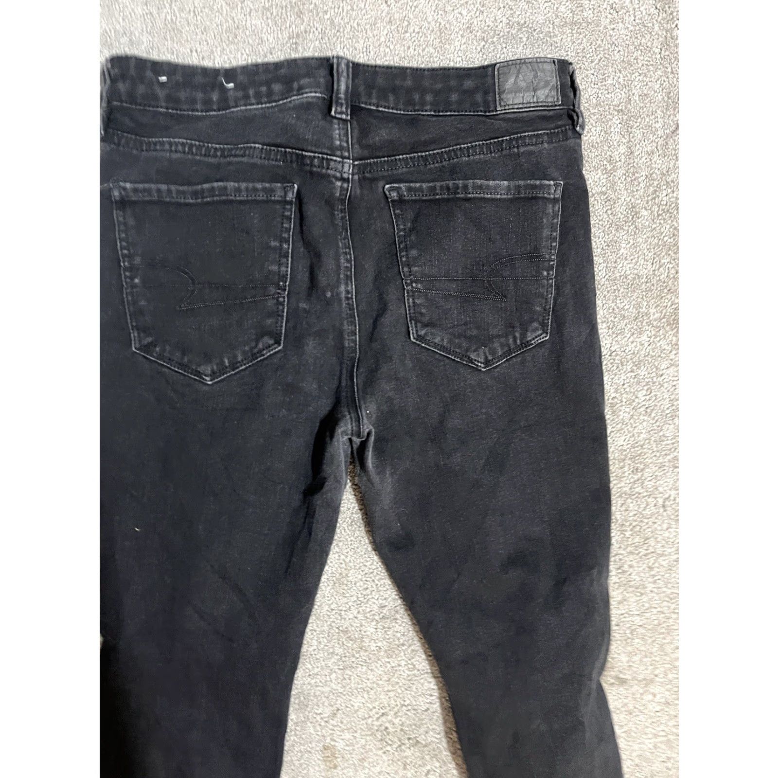 American Eagle Outfitters American Eagle Women Pants Size 8 Short Black Next Level Stretch Hi-Rise Jegging Size 30" / US 8 / IT 44 - 2 Thumbnail