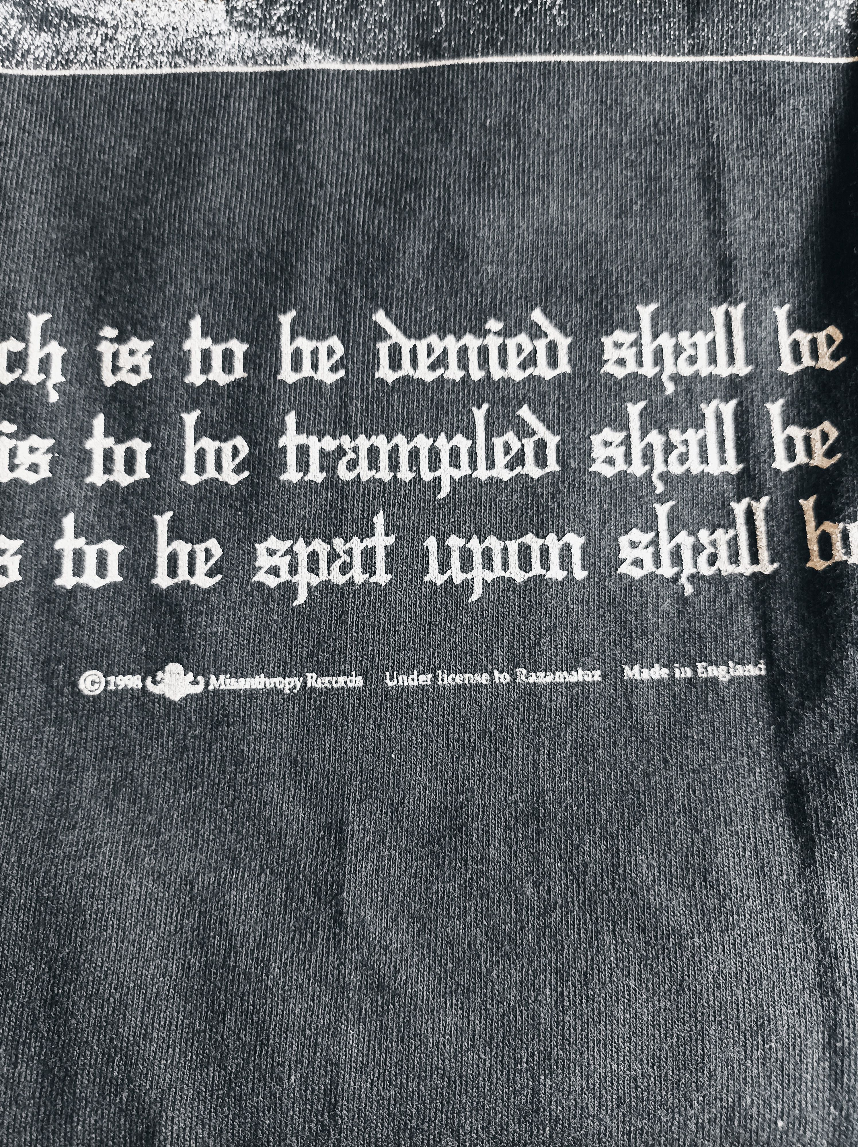 Band Tees × Vintage Hvis liset Tar Oss.Burzum boot Ls.Large Size US L / EU 52-54 / 3 - 7 Thumbnail