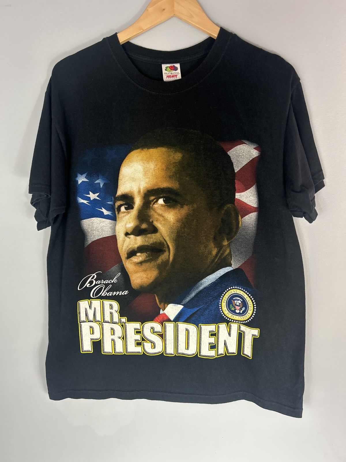 Vintage 2008 Barack Obama Mr President United States of America Tee Size US L / EU 52-54 / 3 - 1 Thumbnail