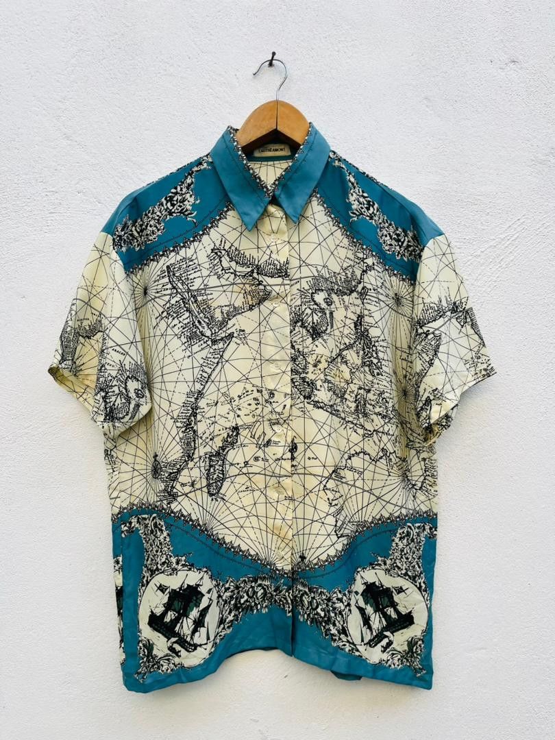 Japanese Brand Vintage Lautreamont Map Italian Designer Fashion Style Size US M / EU 48-50 / 2 - 1 Thumbnail