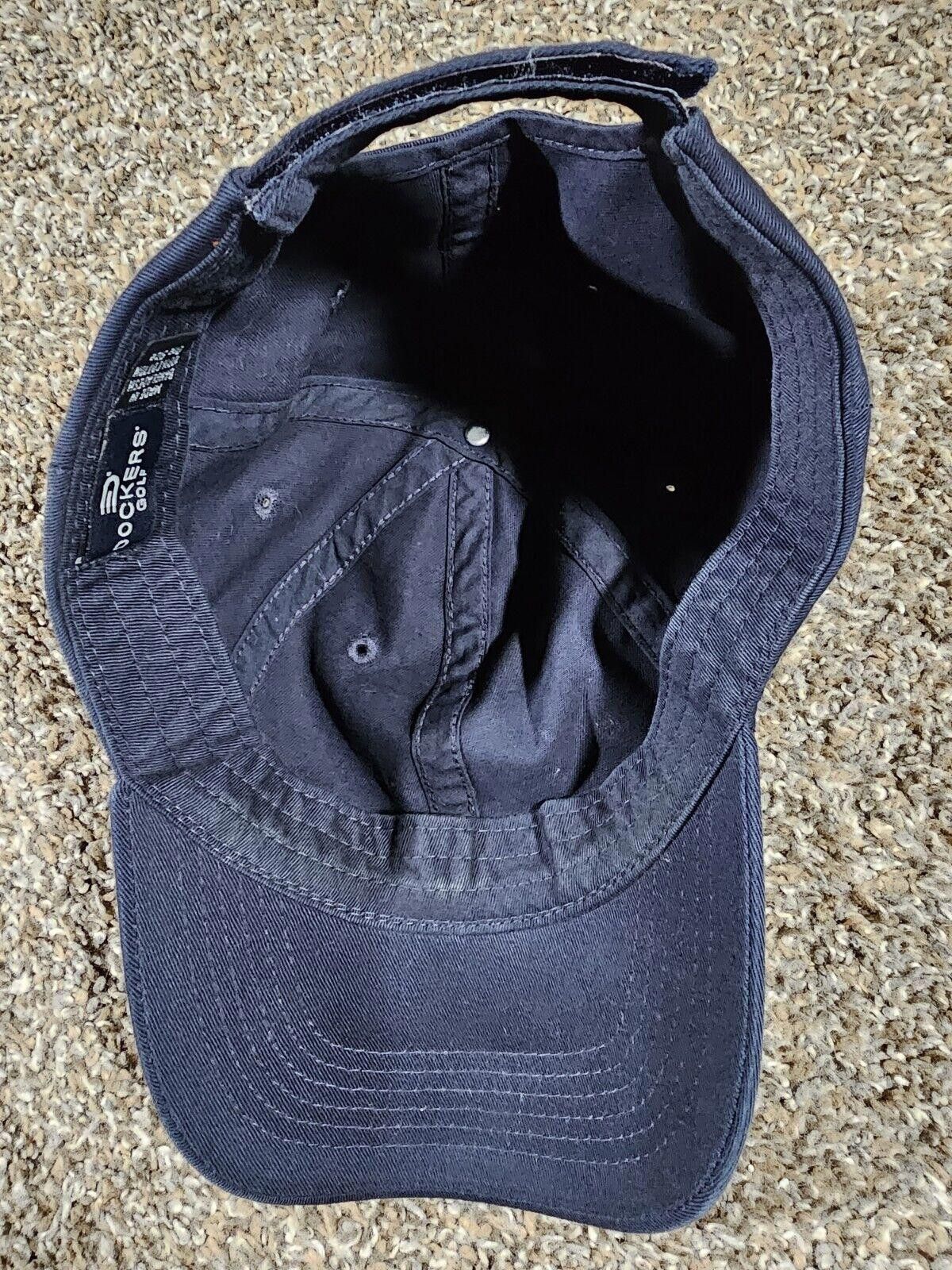 Dockers Dockers Golf Mens Strapback Cap Navy Blue Hat One Size Size ONE SIZE - 8 Thumbnail