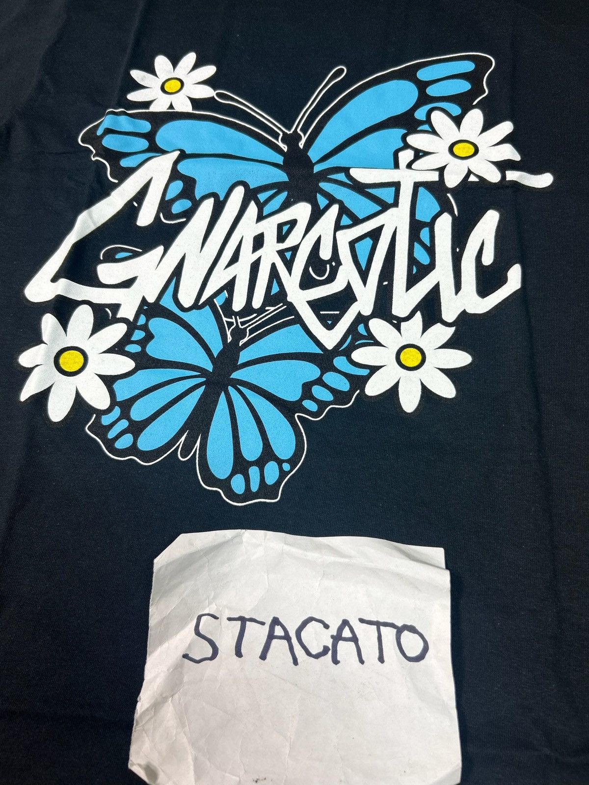 Gnarcotic × Rap Tees Gnarcotic Lil Gnar Butterfly Tee Black Size US S / EU 44-46 / 1 - 3 Thumbnail