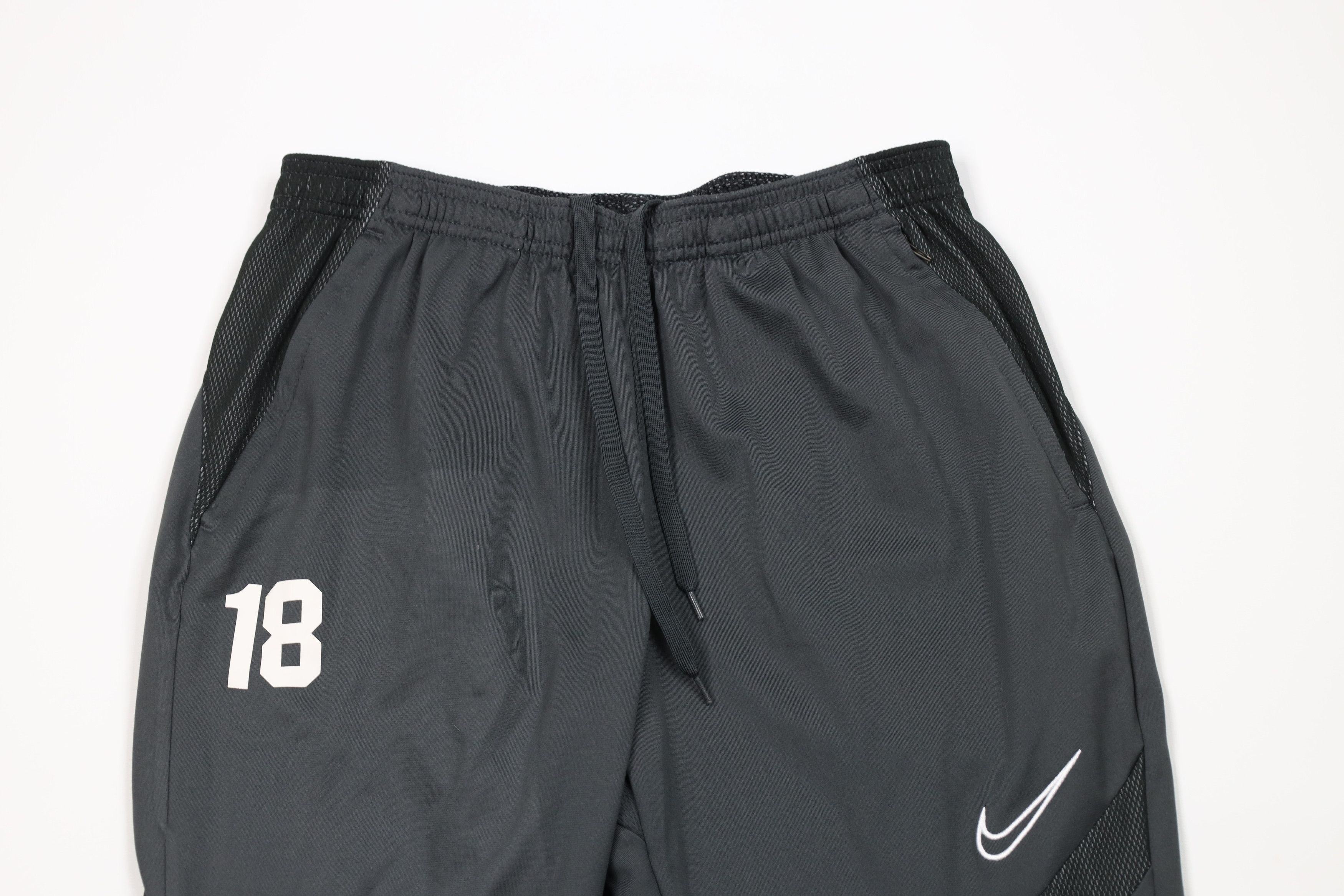 Nike Nike Soccer Mini Swoosh Tapered Leg Warm Up Pants Gray Size US 34 / EU 50 - 2 Thumbnail