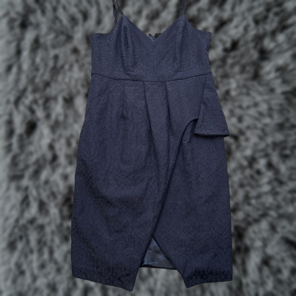 Vintage City Chic Dress Womens 18 Textured Midi Cocktail Party Adjustable Straps Size XXL / US 16-18 / IT 52-54 - 1 Thumbnail