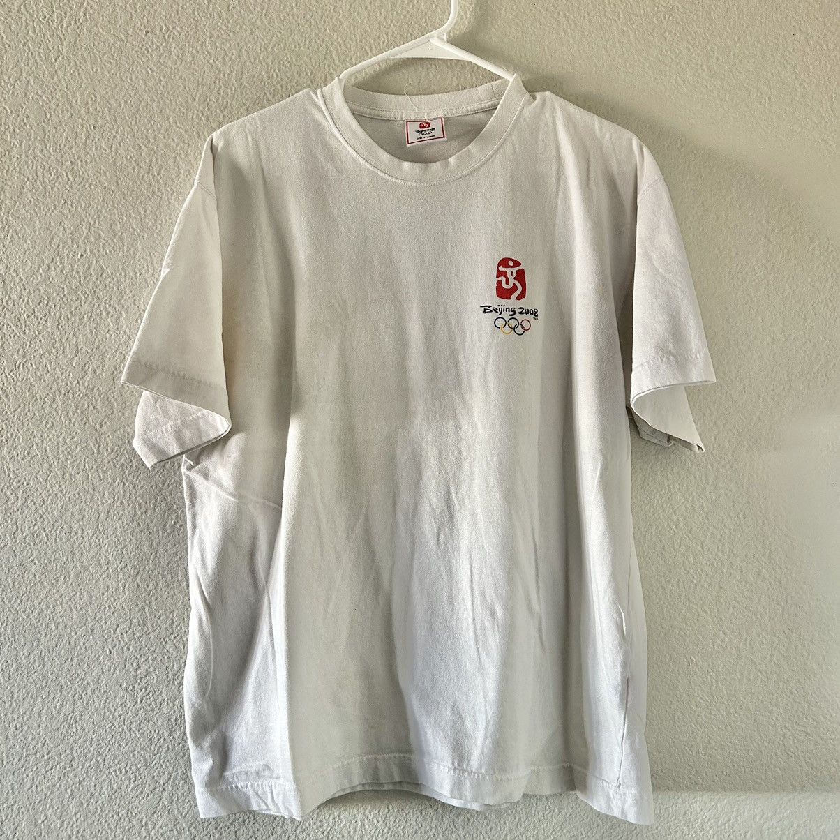 Vintage Beijing 2008 Olympics White T-Shirt Men’s Large Size US L / EU 52-54 / 3 - 1 Thumbnail