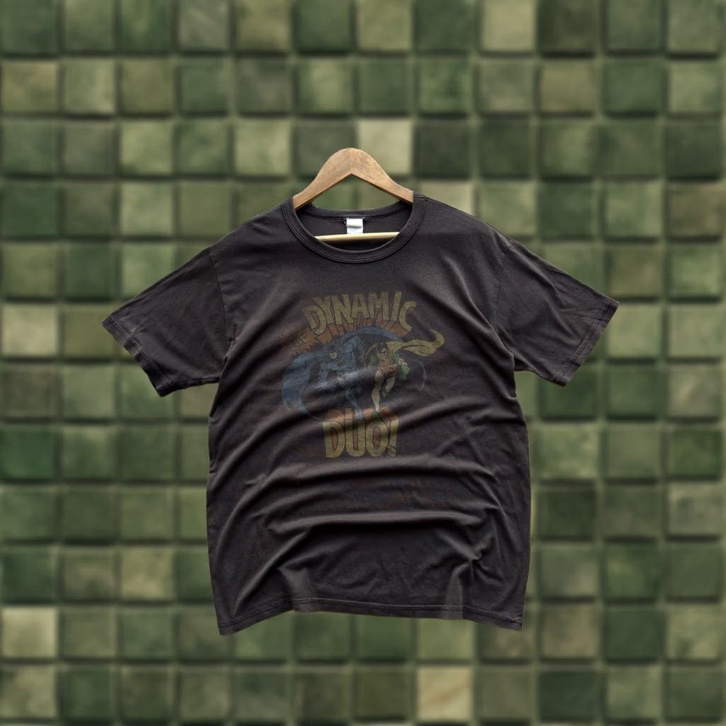 Vintage VINTAGE Batman Dynamic Duo Rare Faded Black T Shirt M Men Batman Vintage 90s Streetwear Graphic Print Size US M / EU 48-50 / 2 - 1 Thumbnail