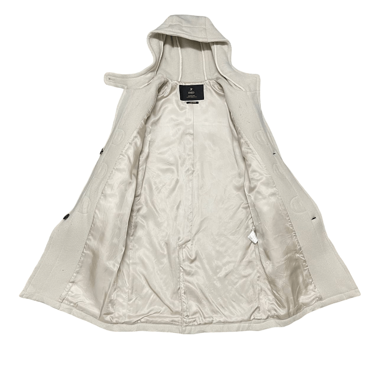 Yohji Yamamoto Vintage Ined by Yohji Yamamoto Wool Duffle Hooded Coat Size US S / EU 44-46 / 1 - 6 Thumbnail