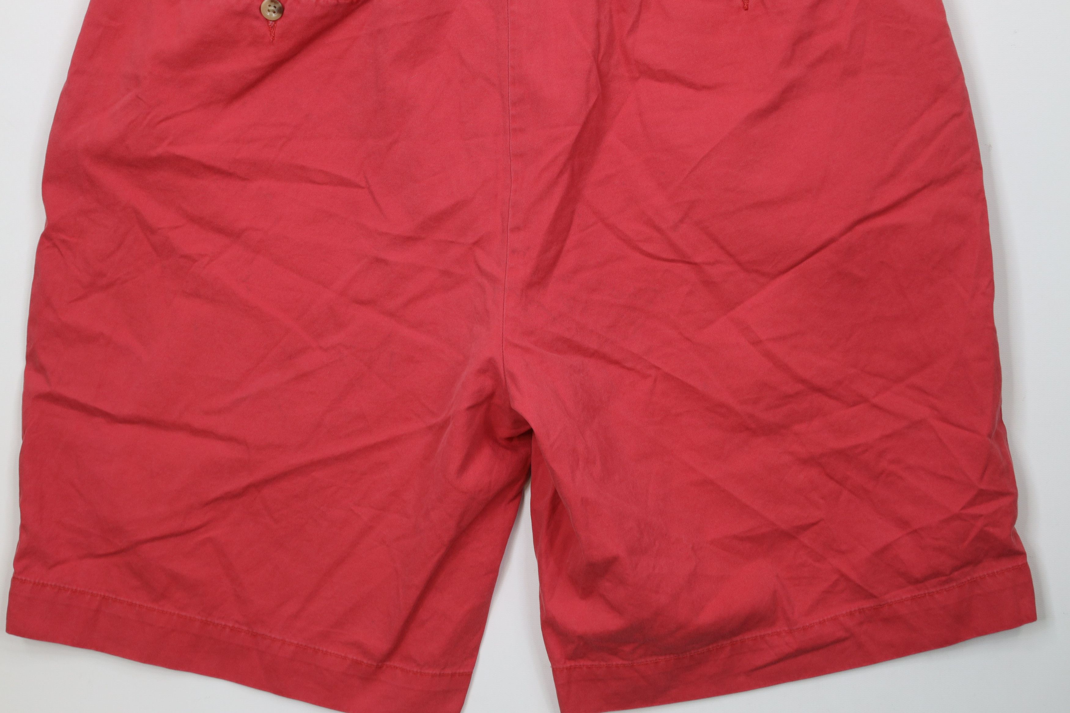 Ralph Lauren × Vintage Vintage 90s Ralph Lauren Above Knee Chino Shorts Red Cotton Size US 38 / EU 54 - 11 Thumbnail