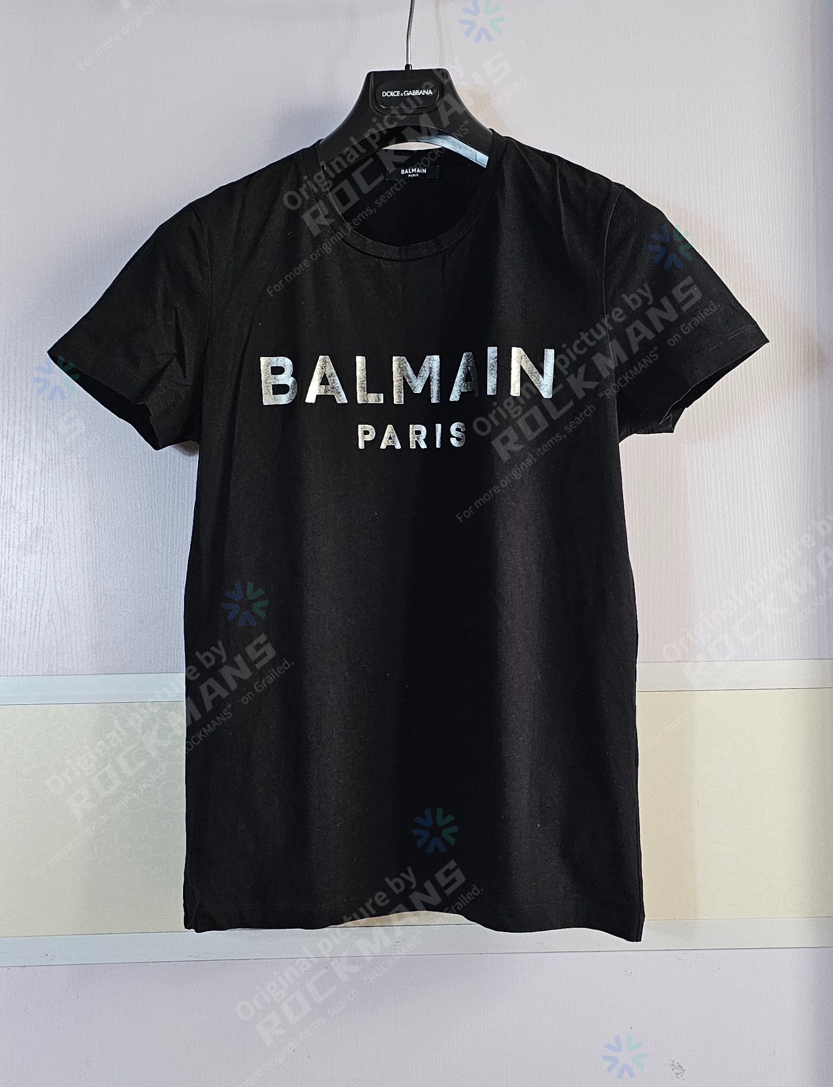 Balmain Balmain Unisex Silver-Logo T-shirt men Size S Size US S / EU 44-46 / 1 - 1 Thumbnail