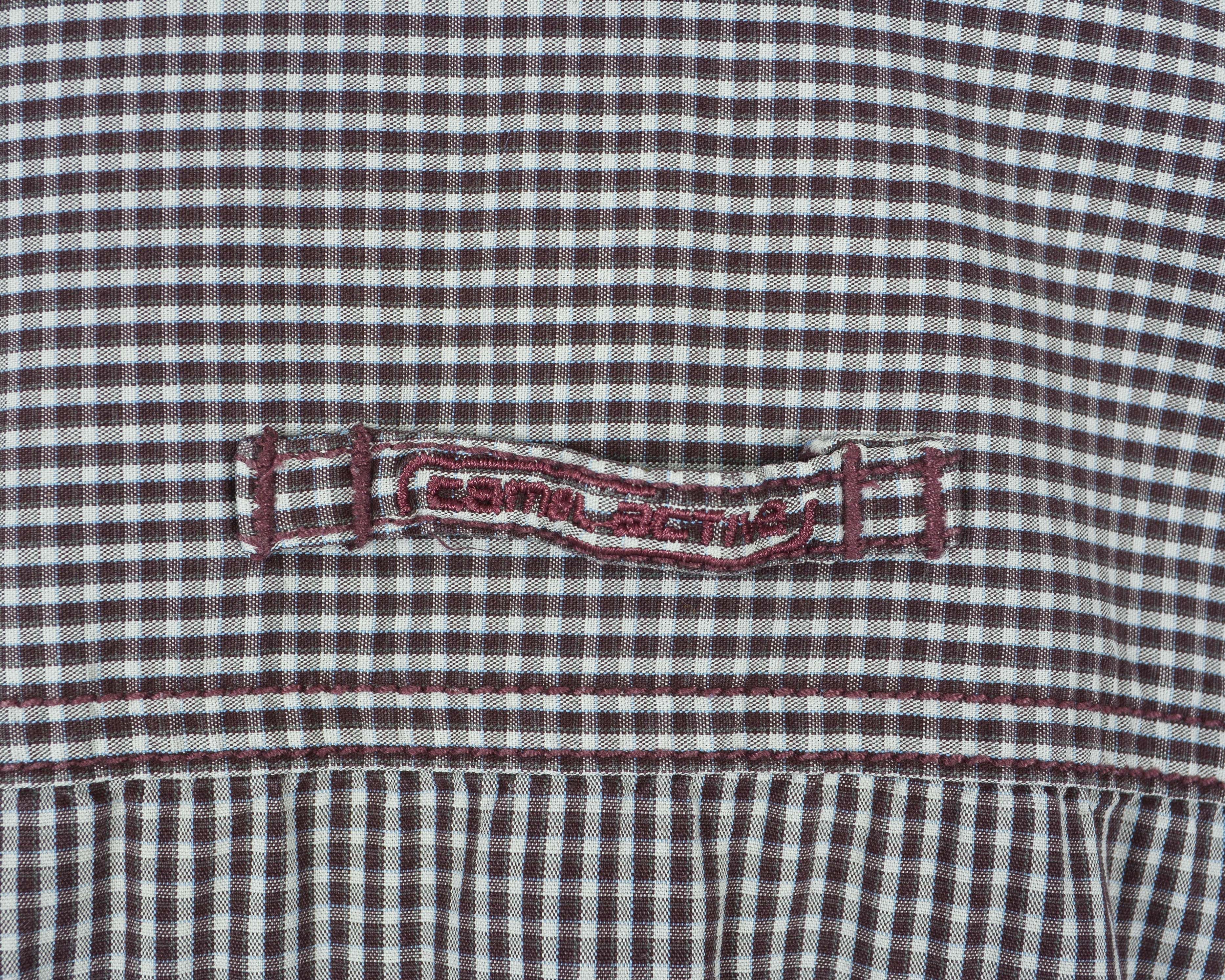 camel active Short Sleeve Summer L Shirt Check Casual Tartan Button Top Size US L / EU 52-54 / 3 - 3 Thumbnail
