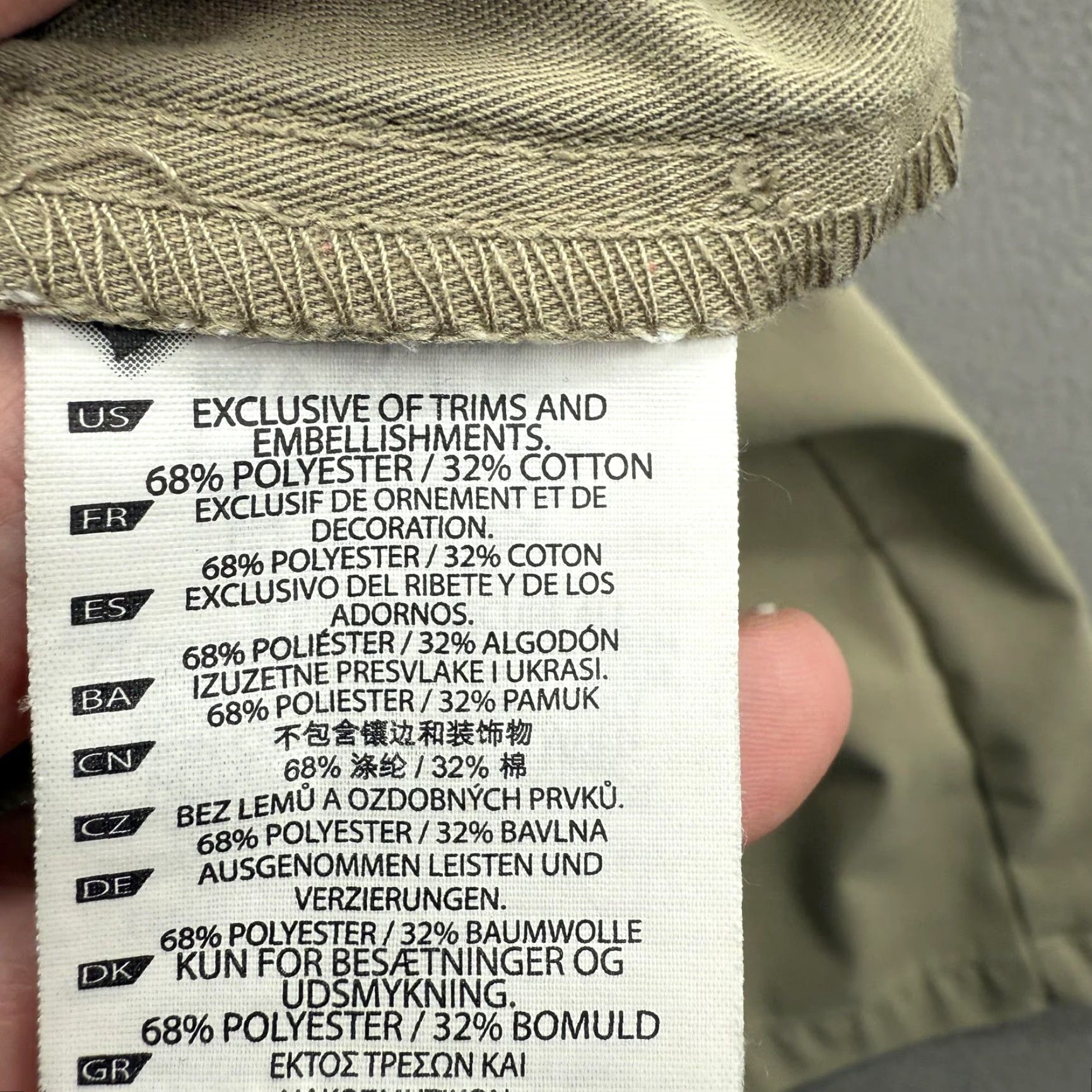 Vintage 5.11 Tactical Pants Mens 38x30 Khaki Chino Workwear Casual Polyester Cotton Pockets Flat Front Zip Fly Mens Size US 38 / EU 54 - 4 Thumbnail