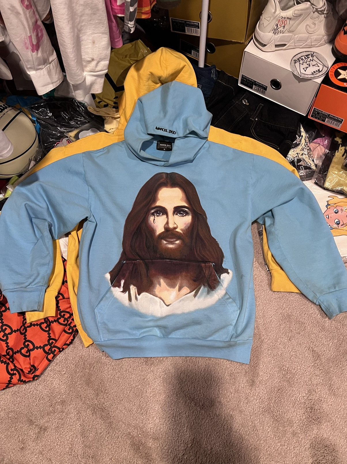 Marcel Zago Steakle V1 Blue Hoodie | Marcel Zago Size US M / EU 48-50 / 2 - 1 Thumbnail