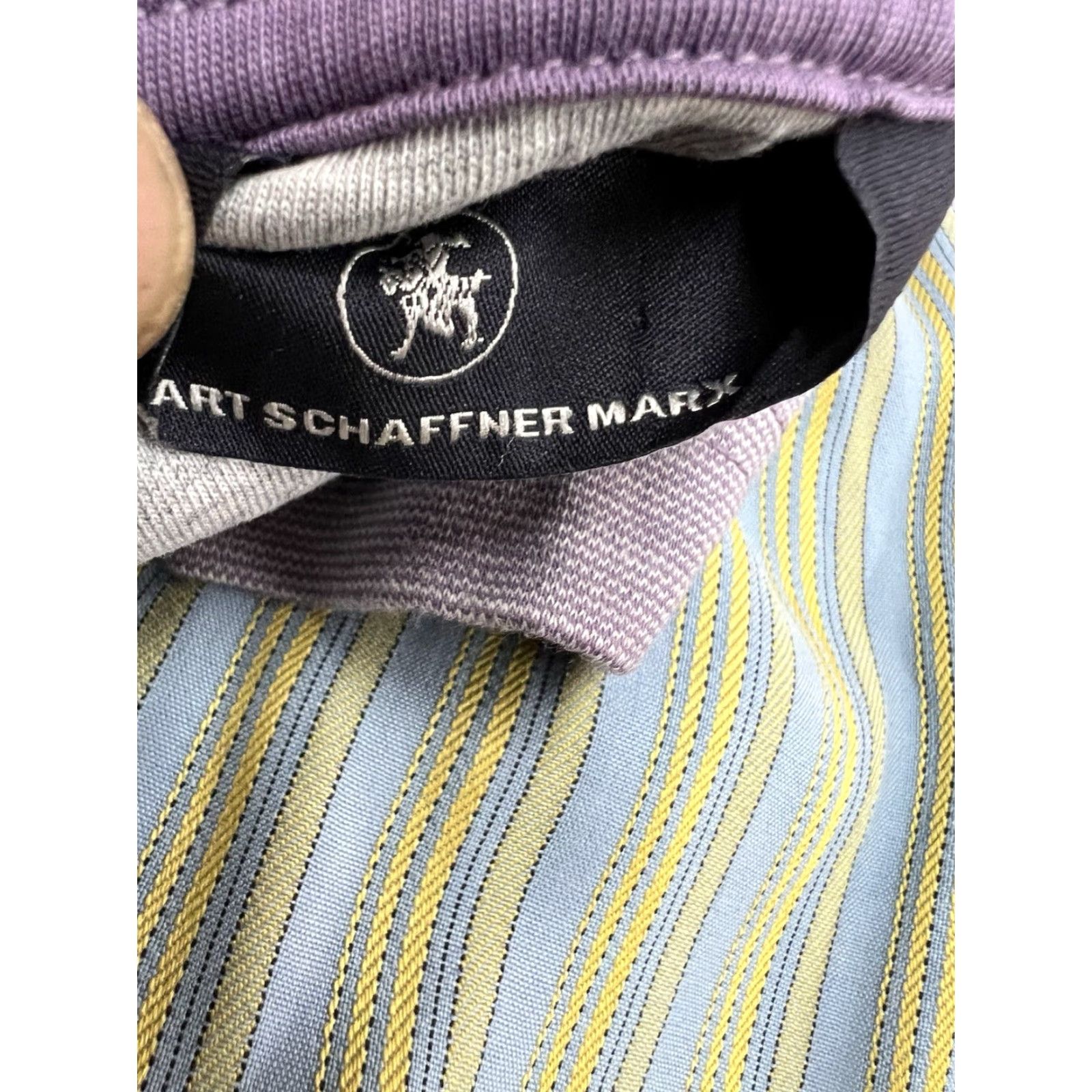 Hart Schaffner Marx Hart Schaffner Marx Polo Shirt Men’s Large Purple Collared Button Casual Golf All Seasons Regular Fit Size US L / EU 52-54 / 3 - 5 Thumbnail