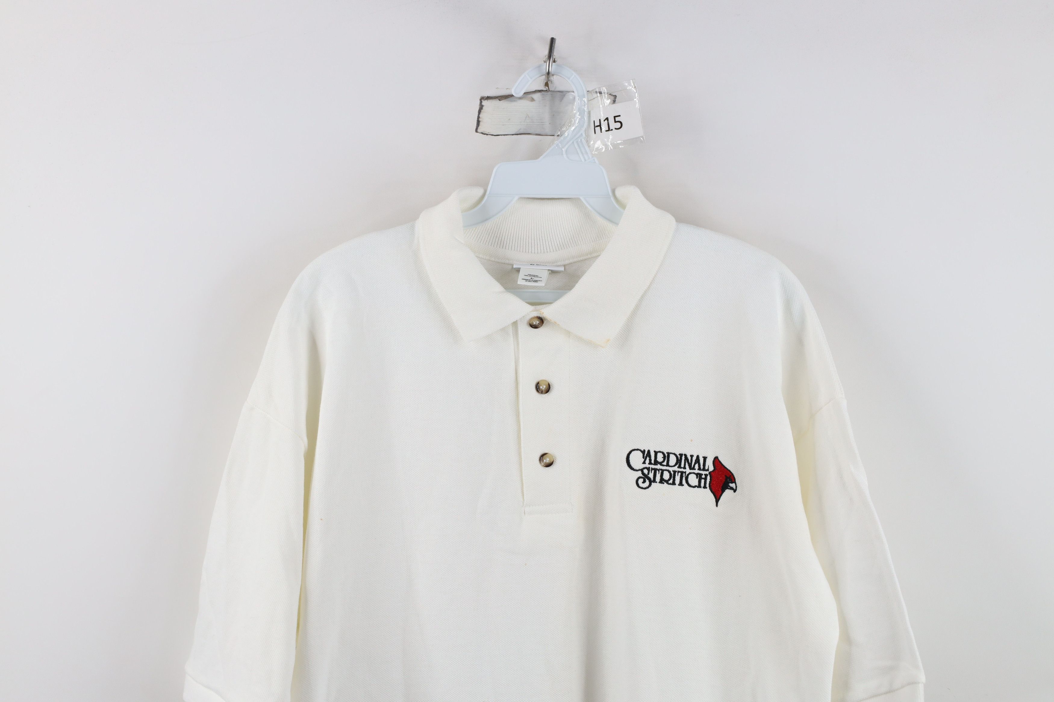 Vintage Vintage 90s Cardinal Football Collared Golf Polo Shirt Size US L / EU 52-54 / 3 - 2 Thumbnail