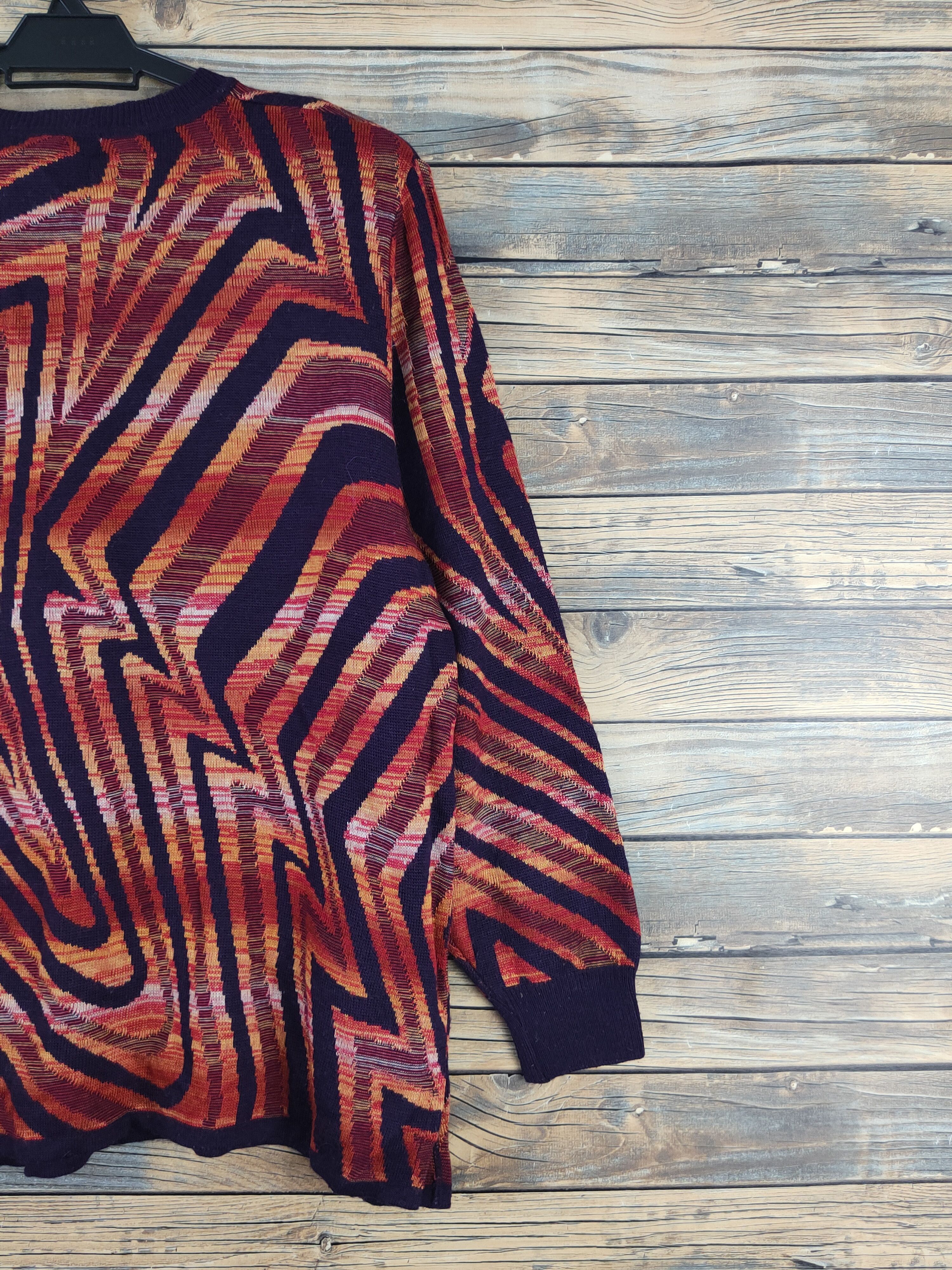Japanese Brand Pearl Pear Purple Orange Knitwear Sweatshirts #W2158 Size M / US 6-8 / IT 42-44 - 8 Thumbnail