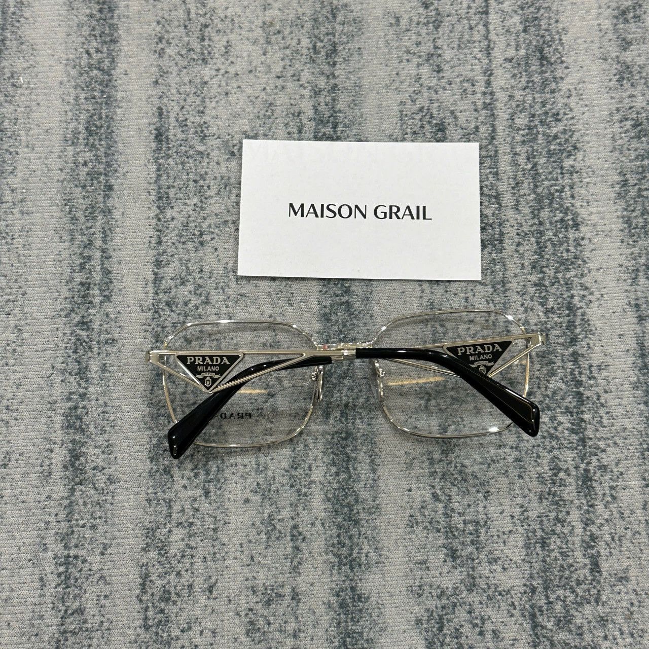 Prada PRADA 0PR A51V 1BC1O1 EYEGLASSES Size ONE SIZE - 3 Thumbnail