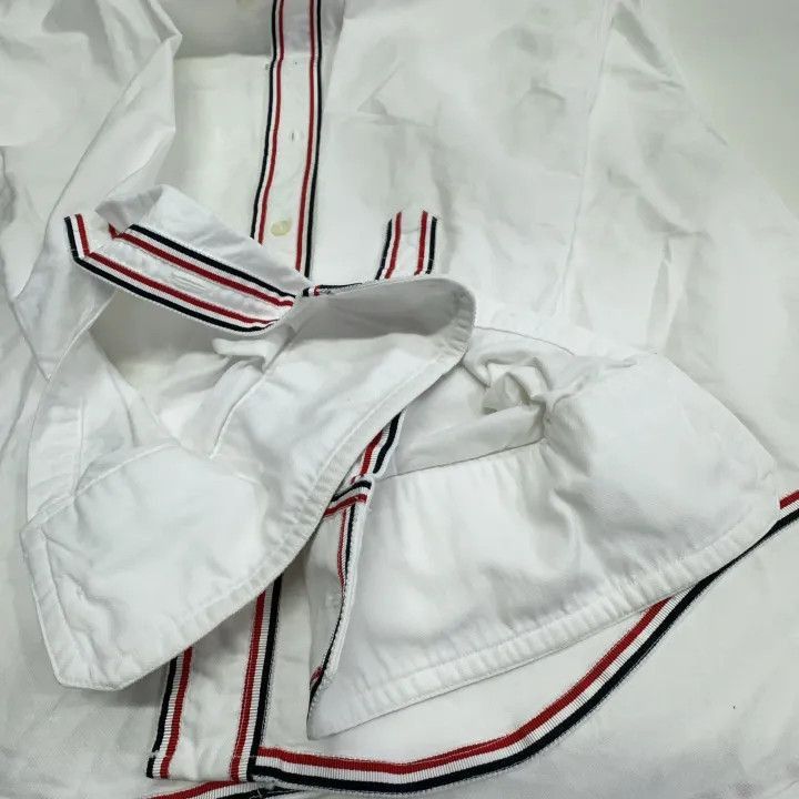 Thom Browne Thom Browne Striped Oxford Long Sleeve Shirt -2507 Size US S / EU 44-46 / 1 - 5 Thumbnail