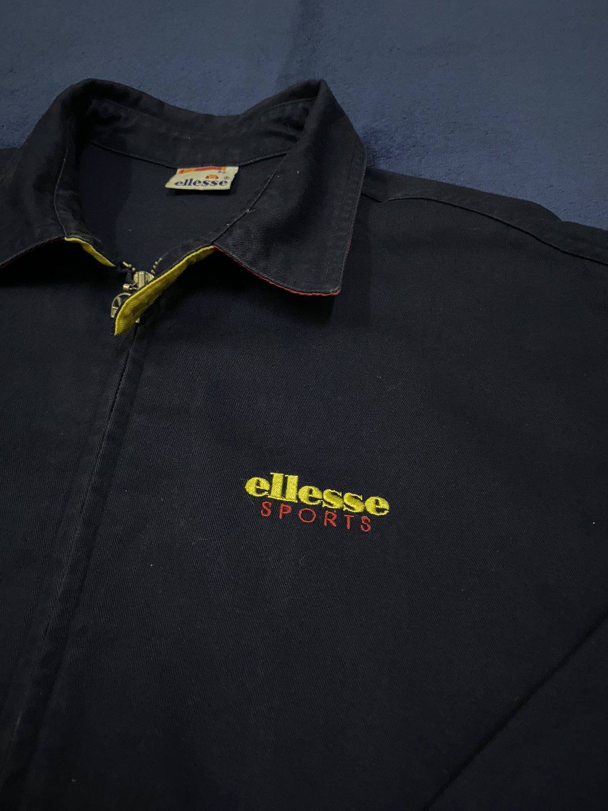 Ellesse Vintage 90s Ellese Stupendo Khakis Material Track Jacket Size US L / EU 52-54 / 3 - 7 Thumbnail
